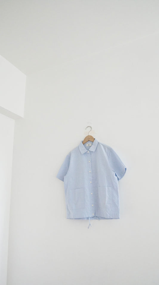 baby cotton short sleeve shirt in sora
