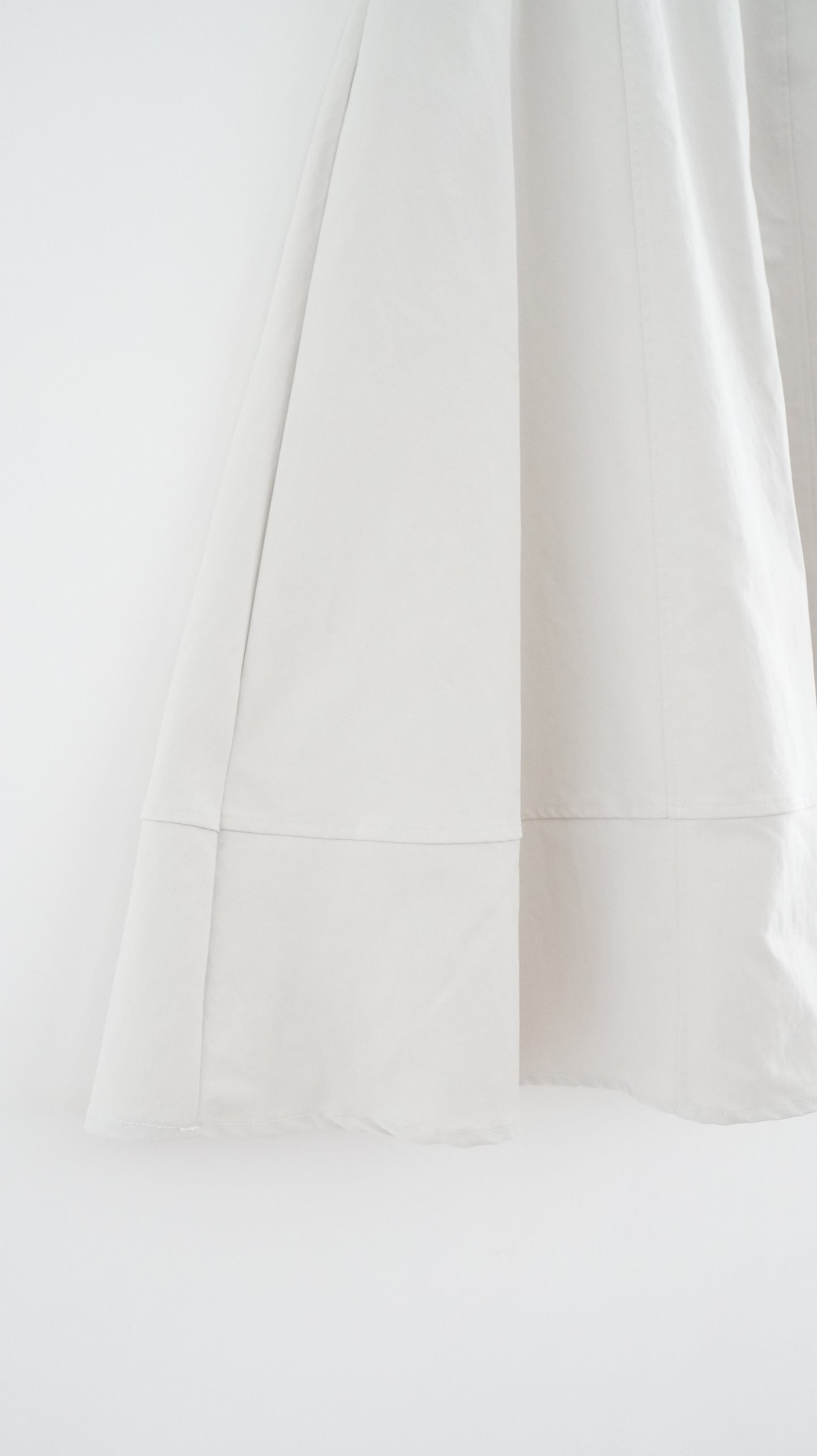 minimalist a-line long skirt in ice ( pre-order )