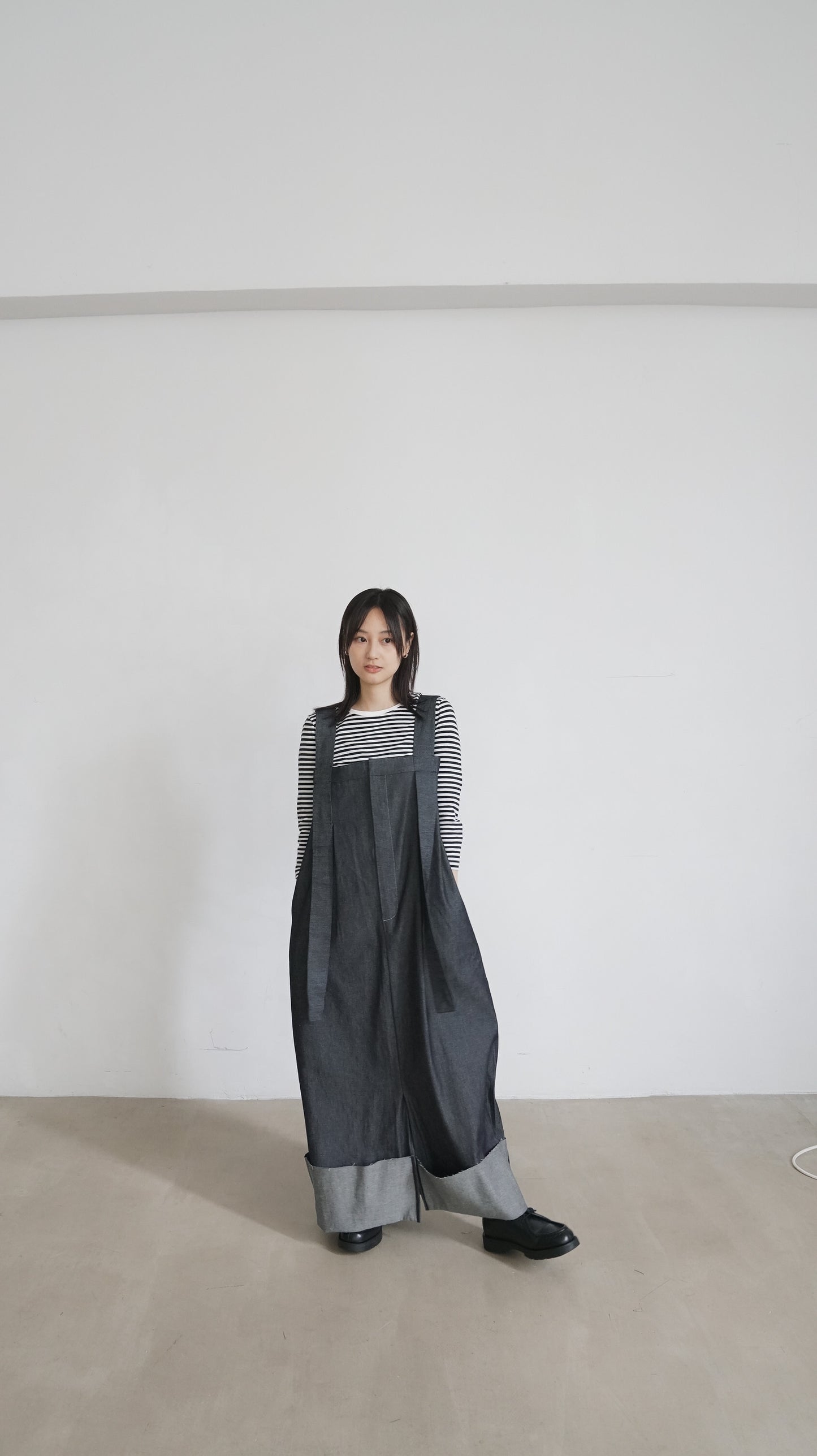 ikee unwashed denim dress