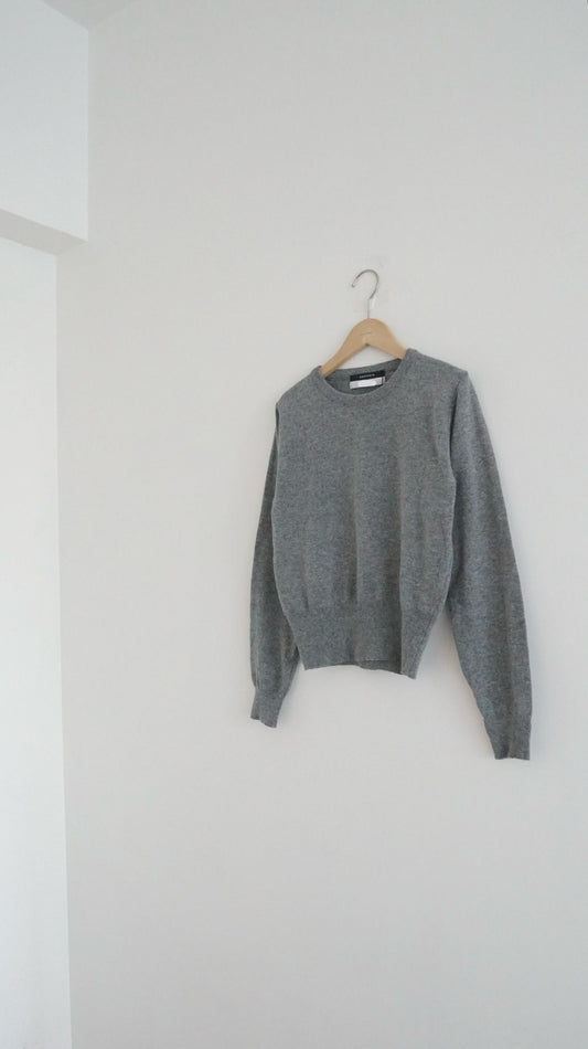 classic cashmere knit top in grey(must have) (pre-order)