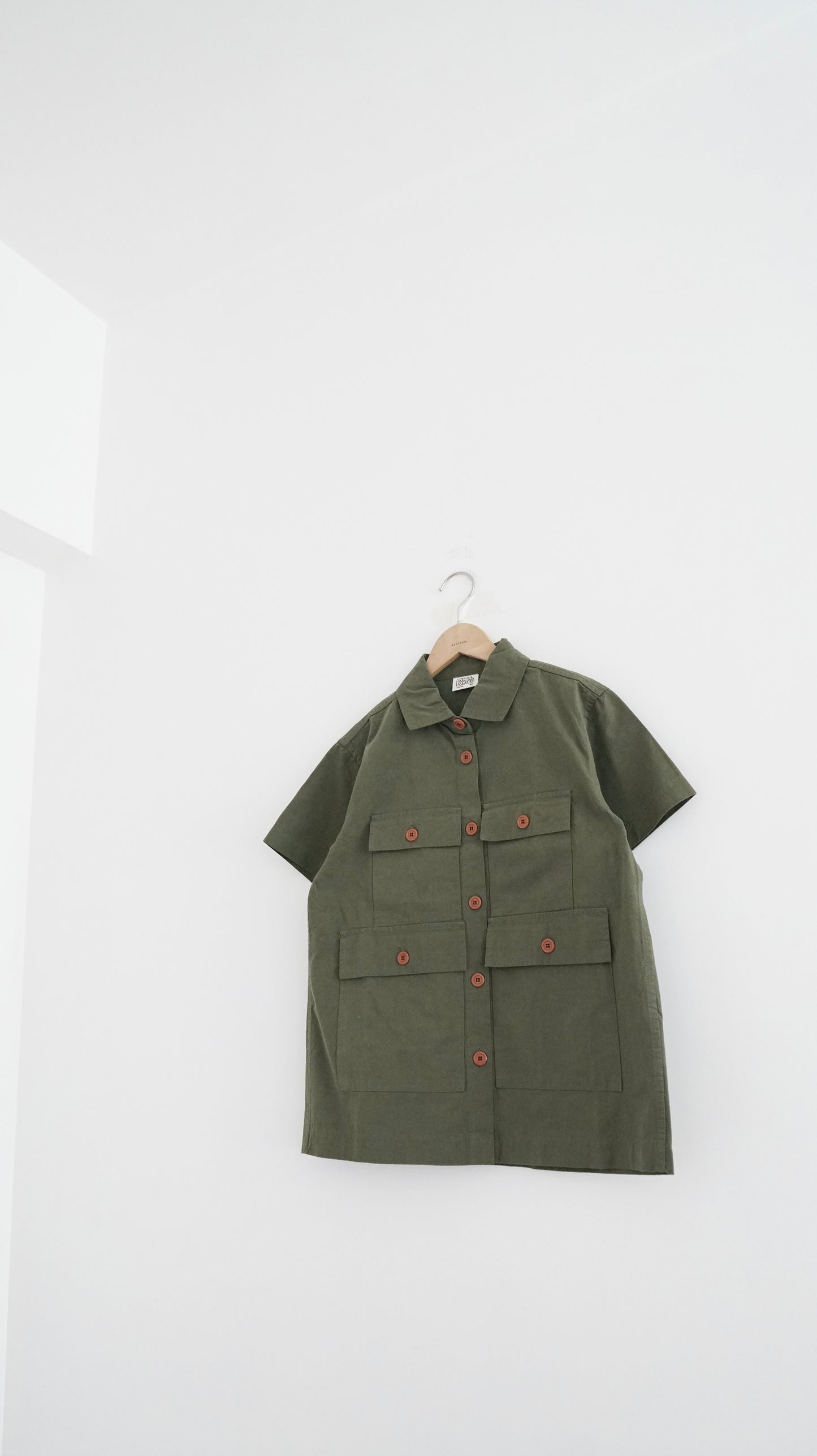 pocket worker shirt in green