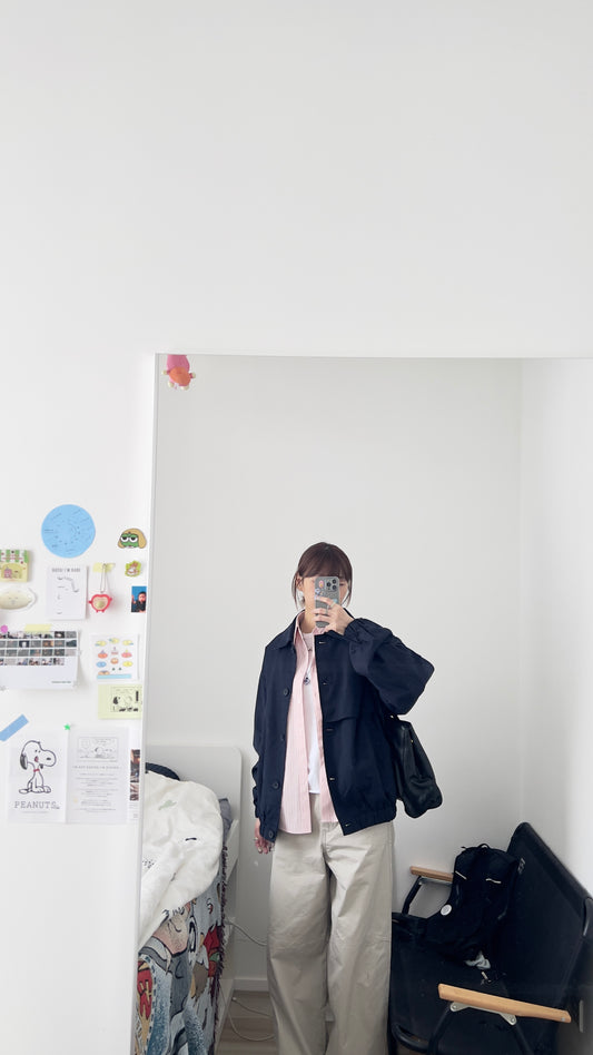 frey clean jacket in navy (pre-order)