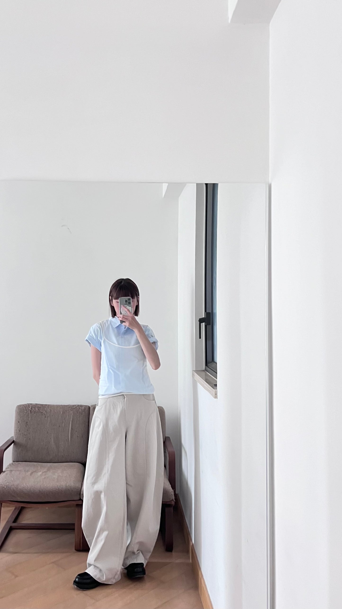 sheer camii top in white (pre-order)