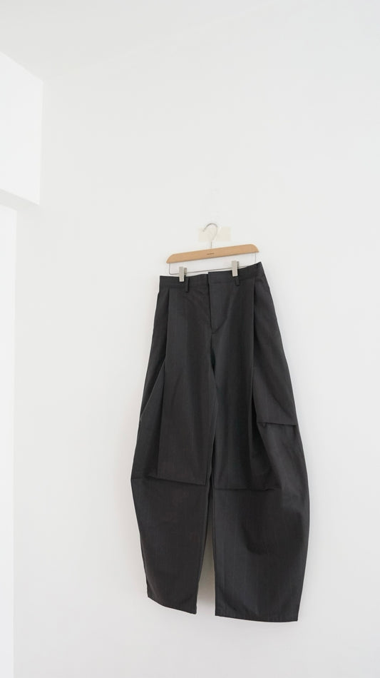 Elias stripe trousers in charcoal (pre-order)