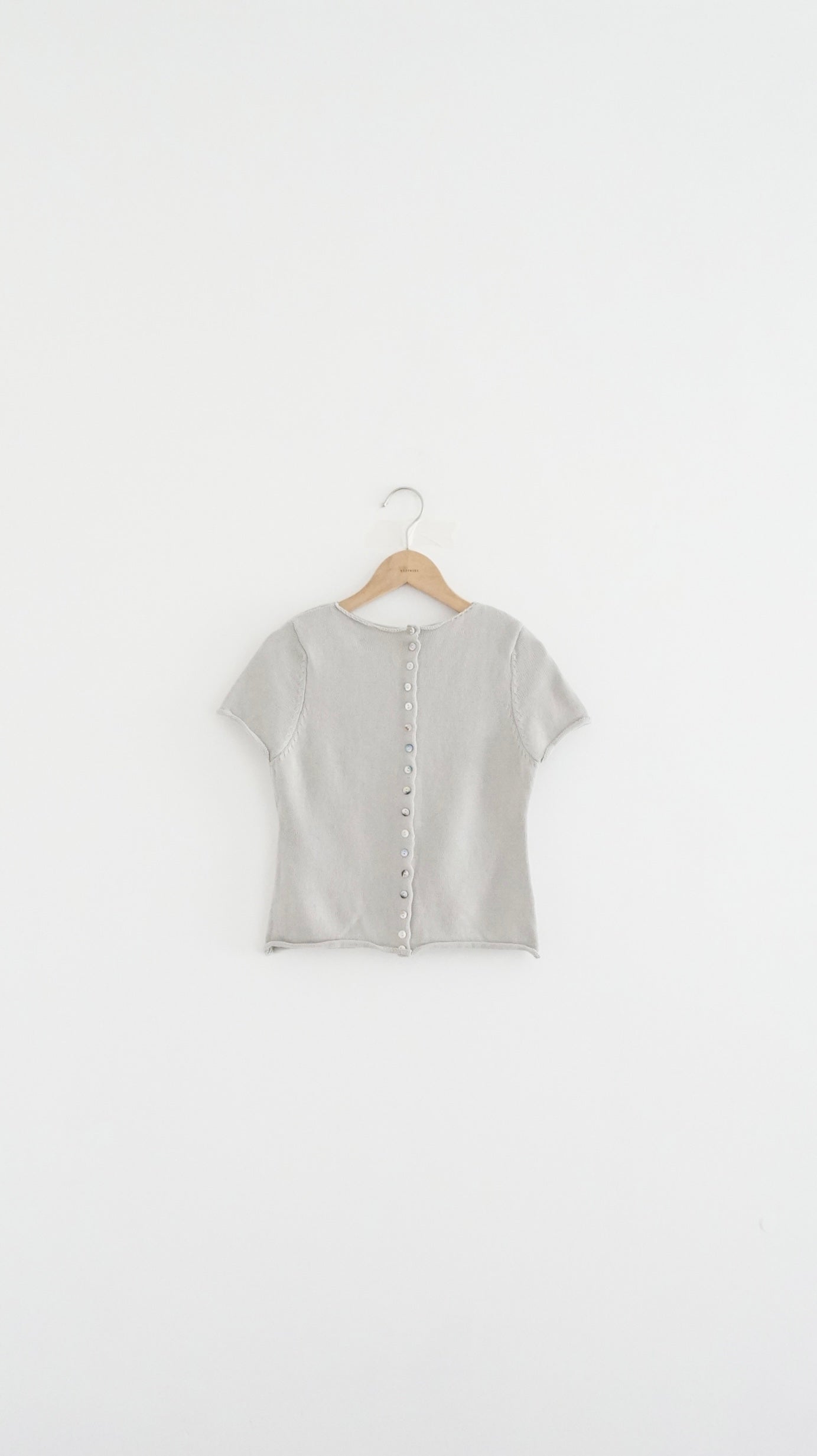 soft sleeve cardigan in grey (pre-order)