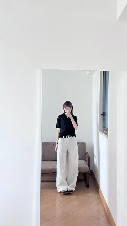 pleatline pants in grey (S)