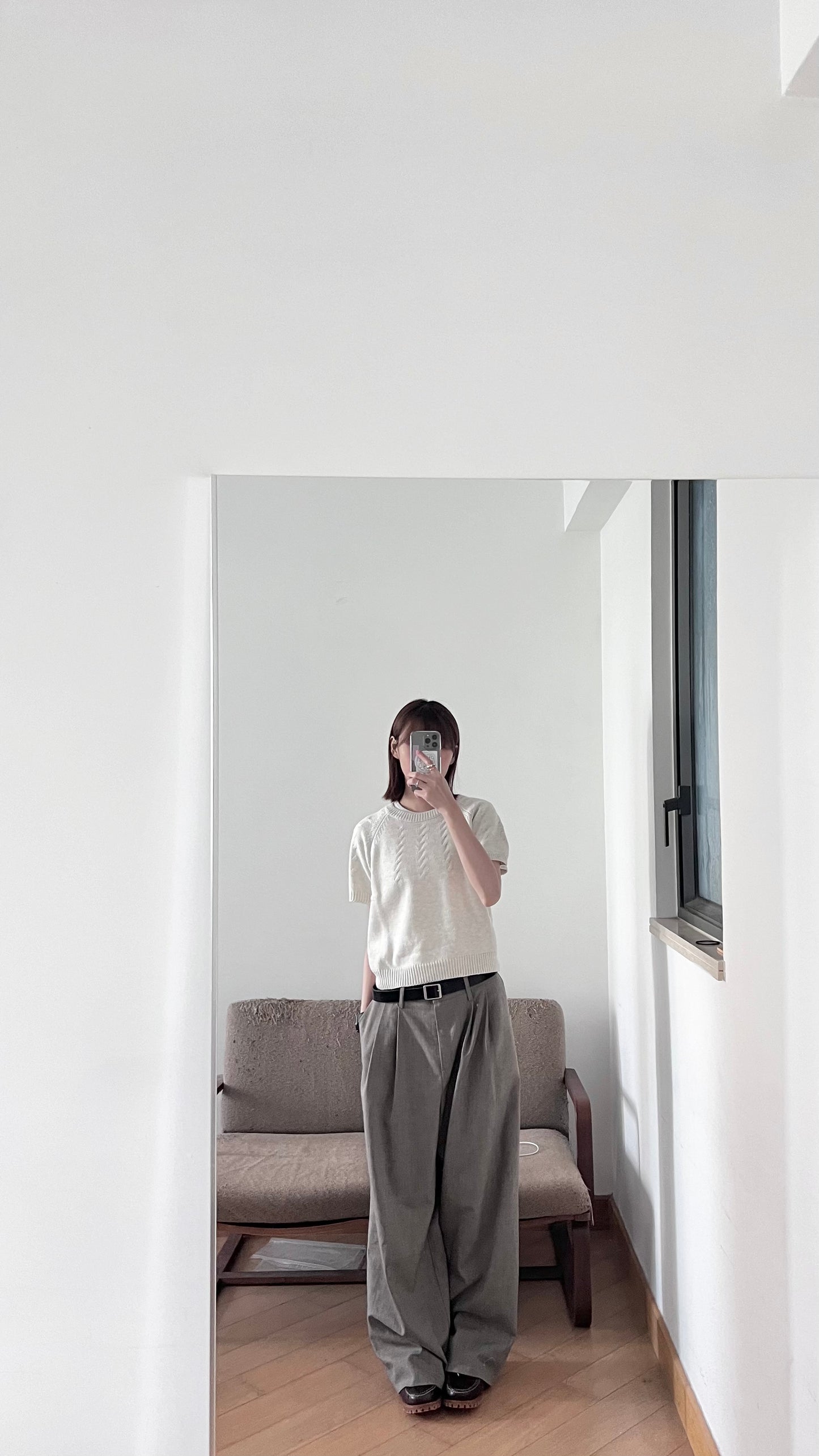 vintage sweater in ivory