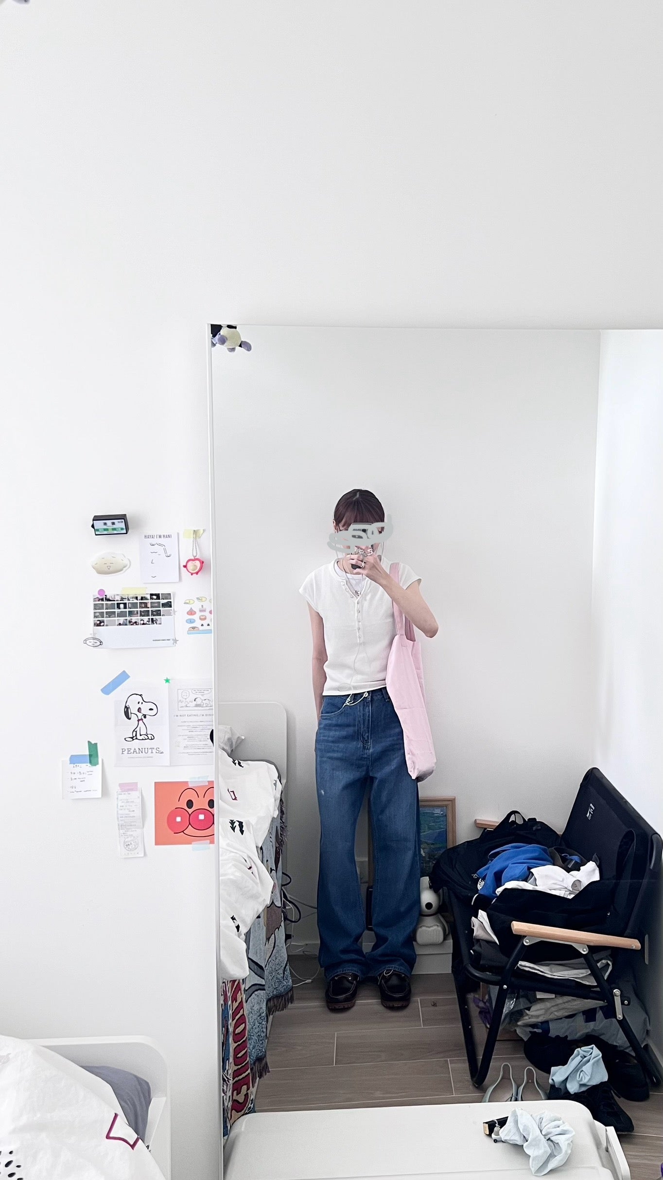 soren minimalist button knit top in white (pre-order)