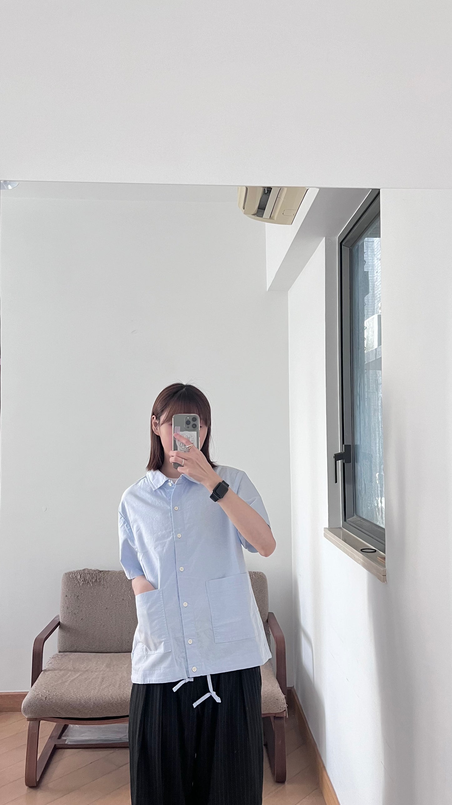 baby cotton short sleeve shirt in sora