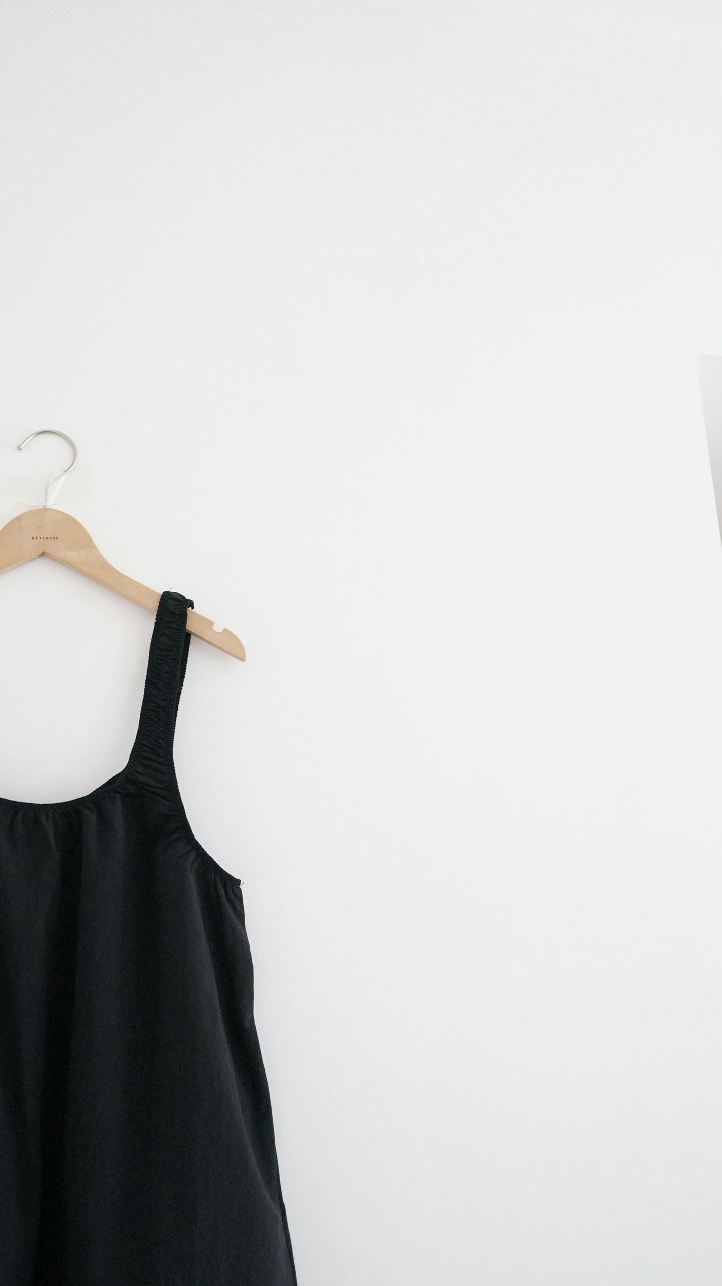 ease a-line tank dress in black (pre-order)
