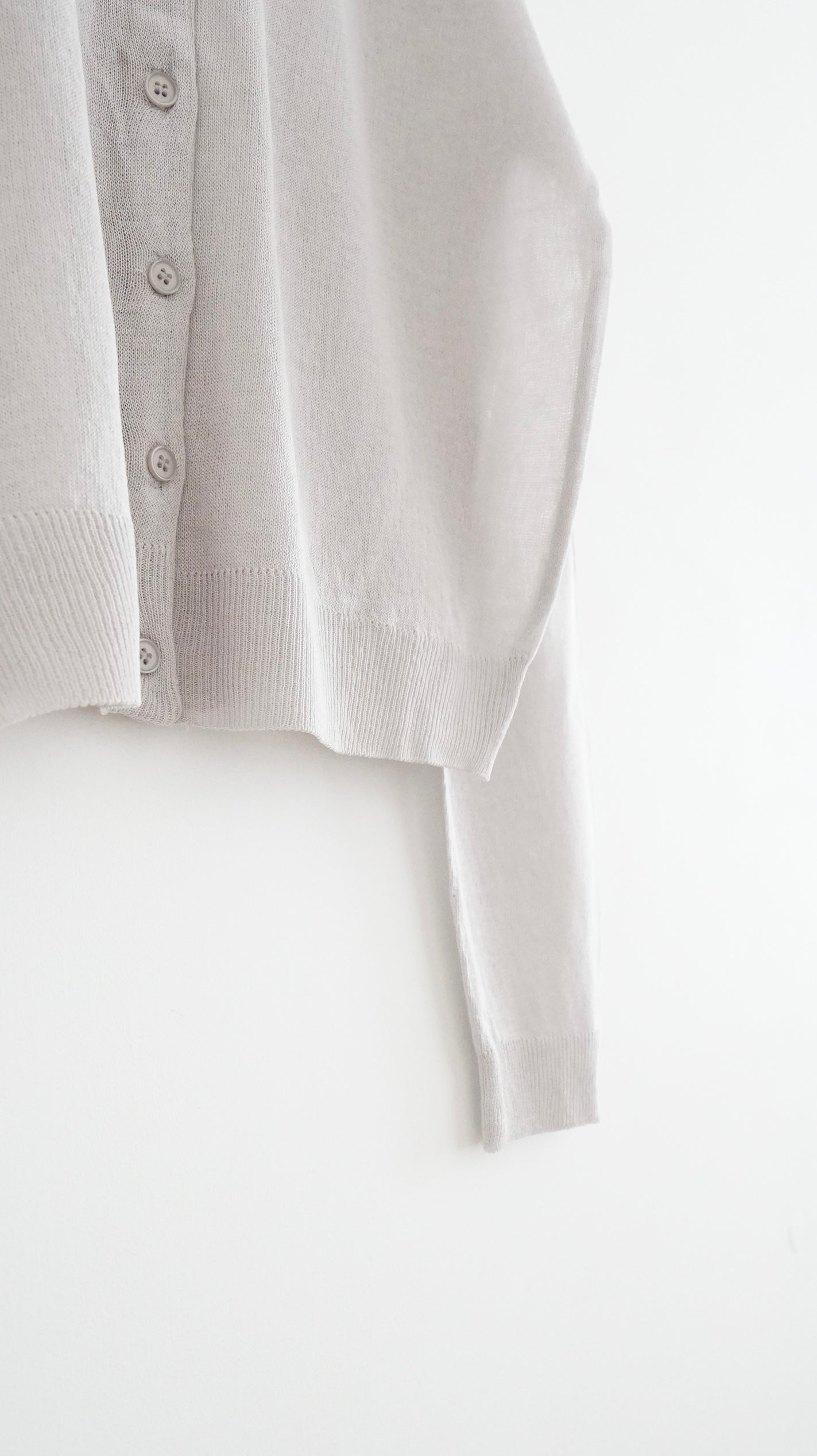 airy sheer cardigan in grey (pre-order)