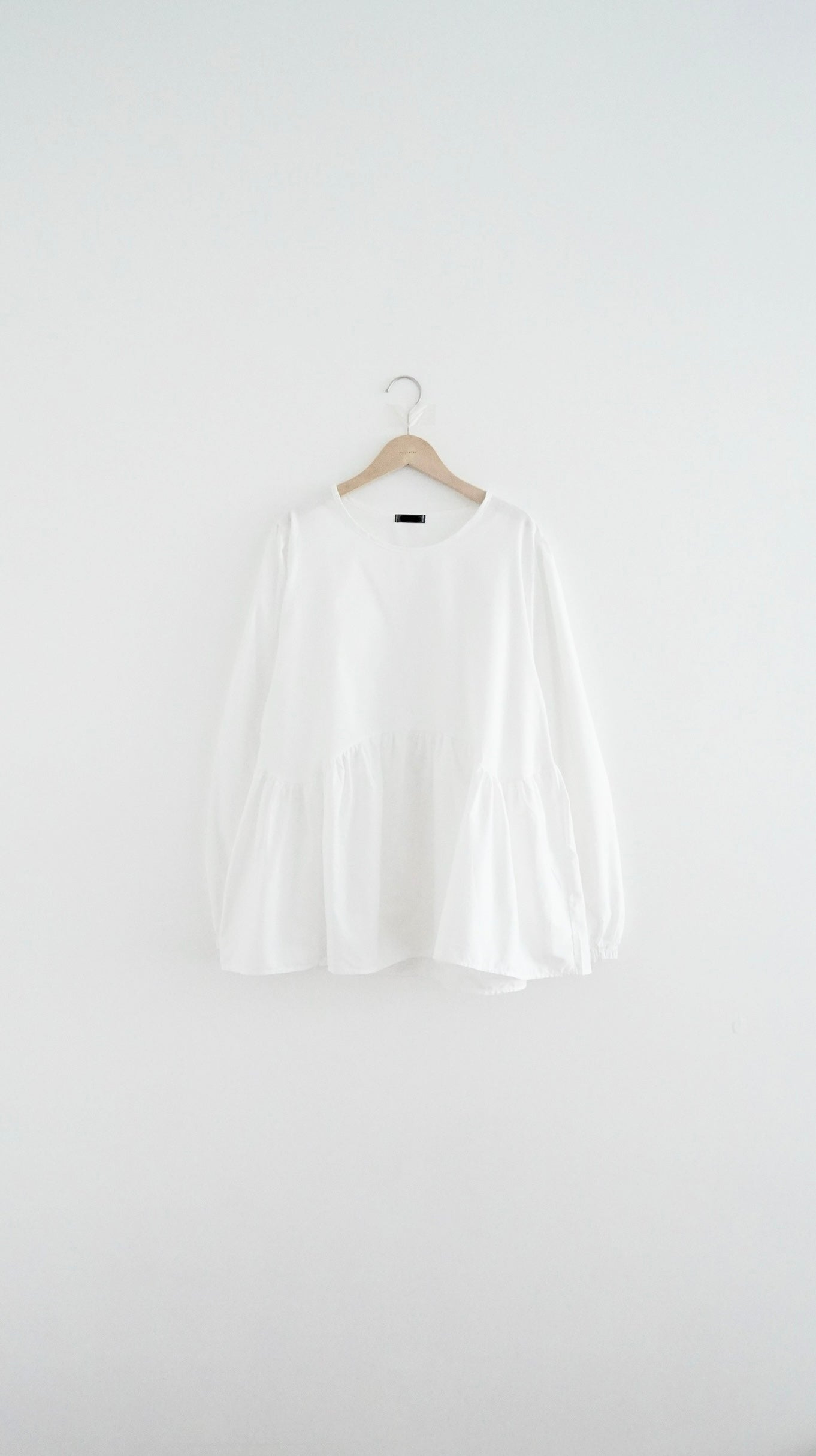ruffle flower top in white (pre-order)