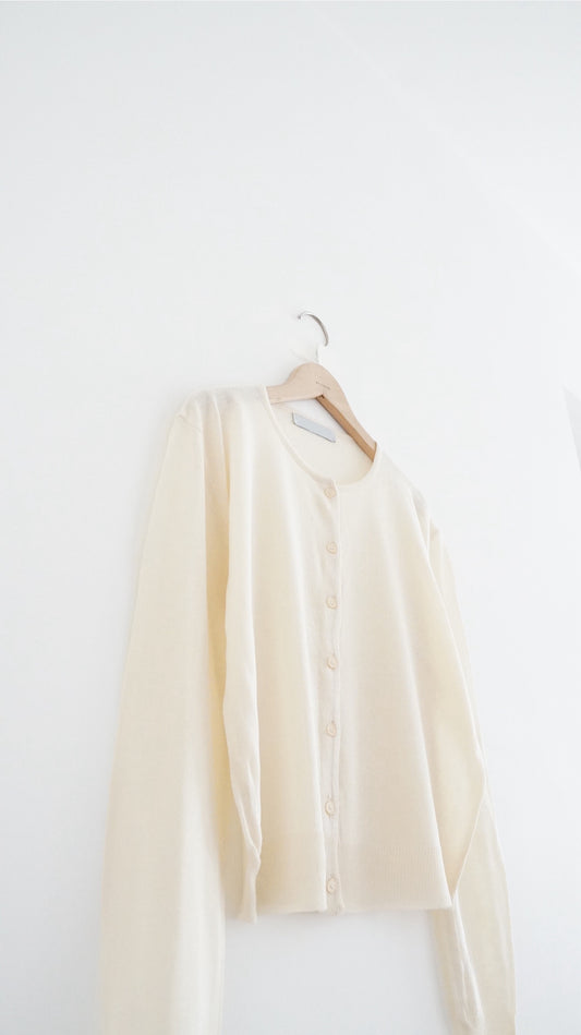 airy sheer cardigan in butter (pre-order)