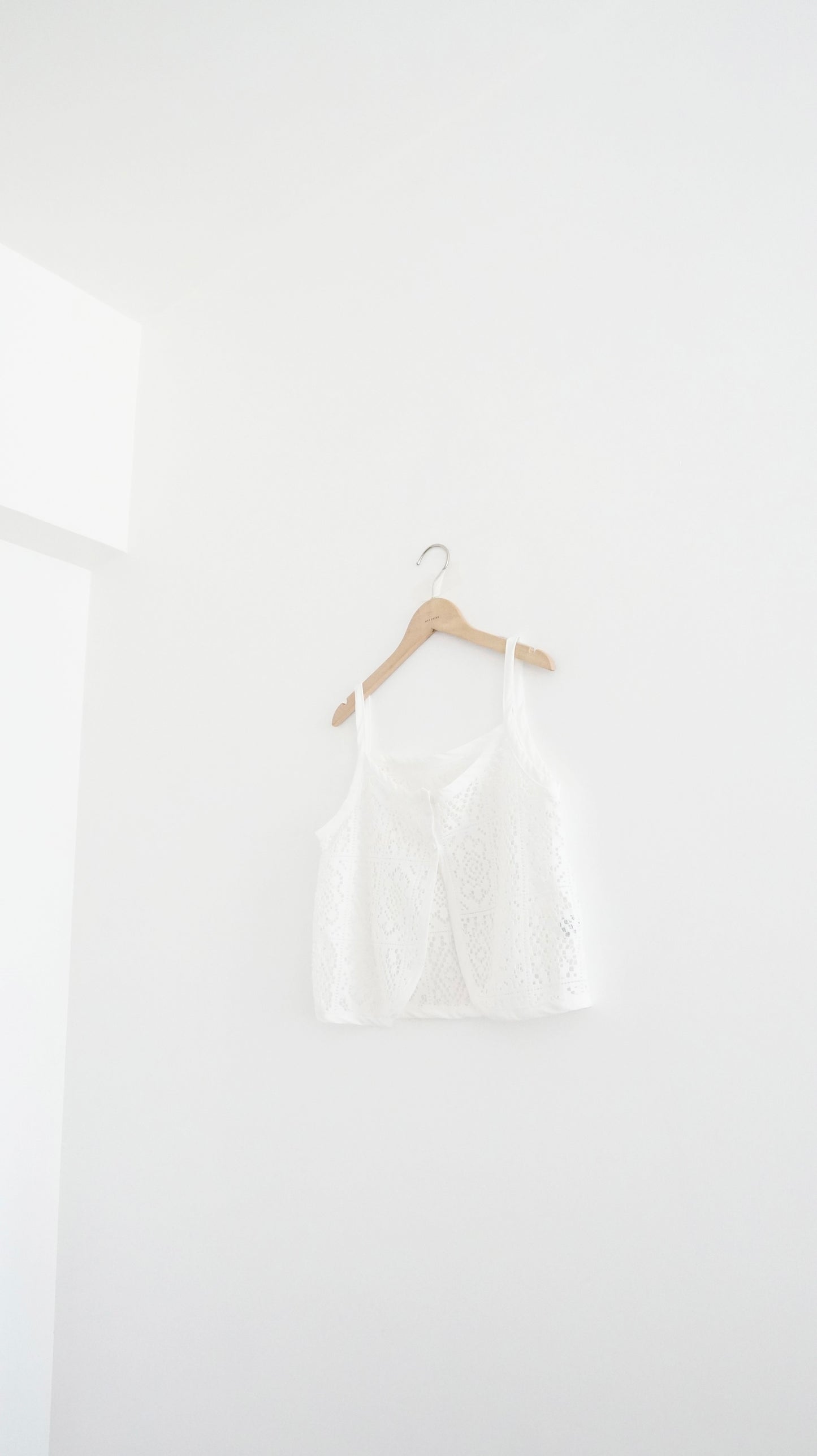 bloomwork overlay vest in white (pre-order)