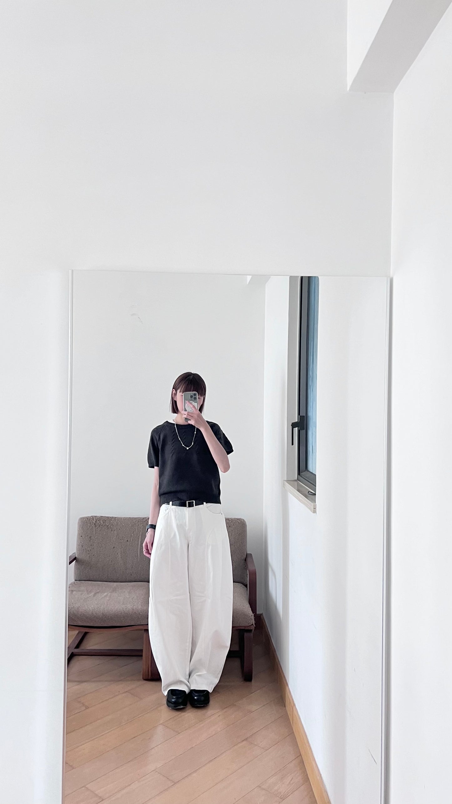 luka balloon wide pants in white (pre-order)
