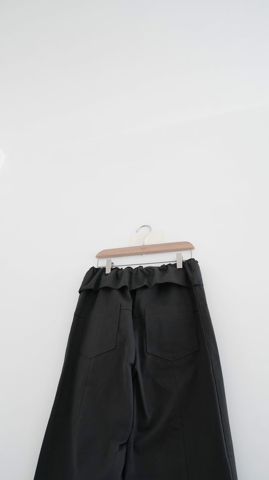 voss high end low waist vintage pants in charcoal (pre-order)