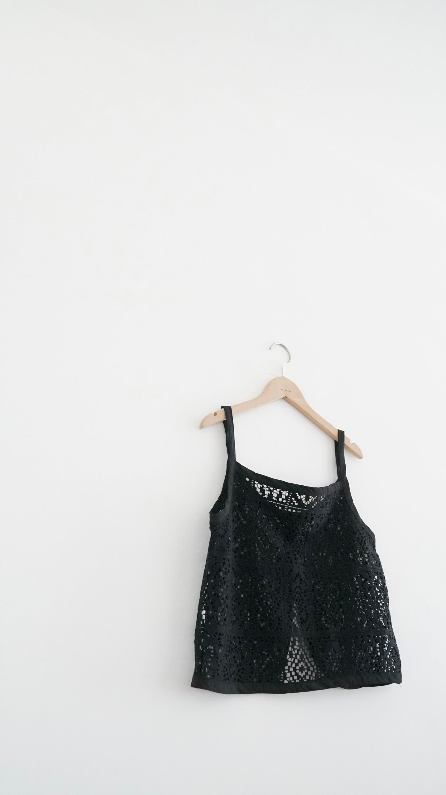 bloomwork overlay vest in black (pre-order)
