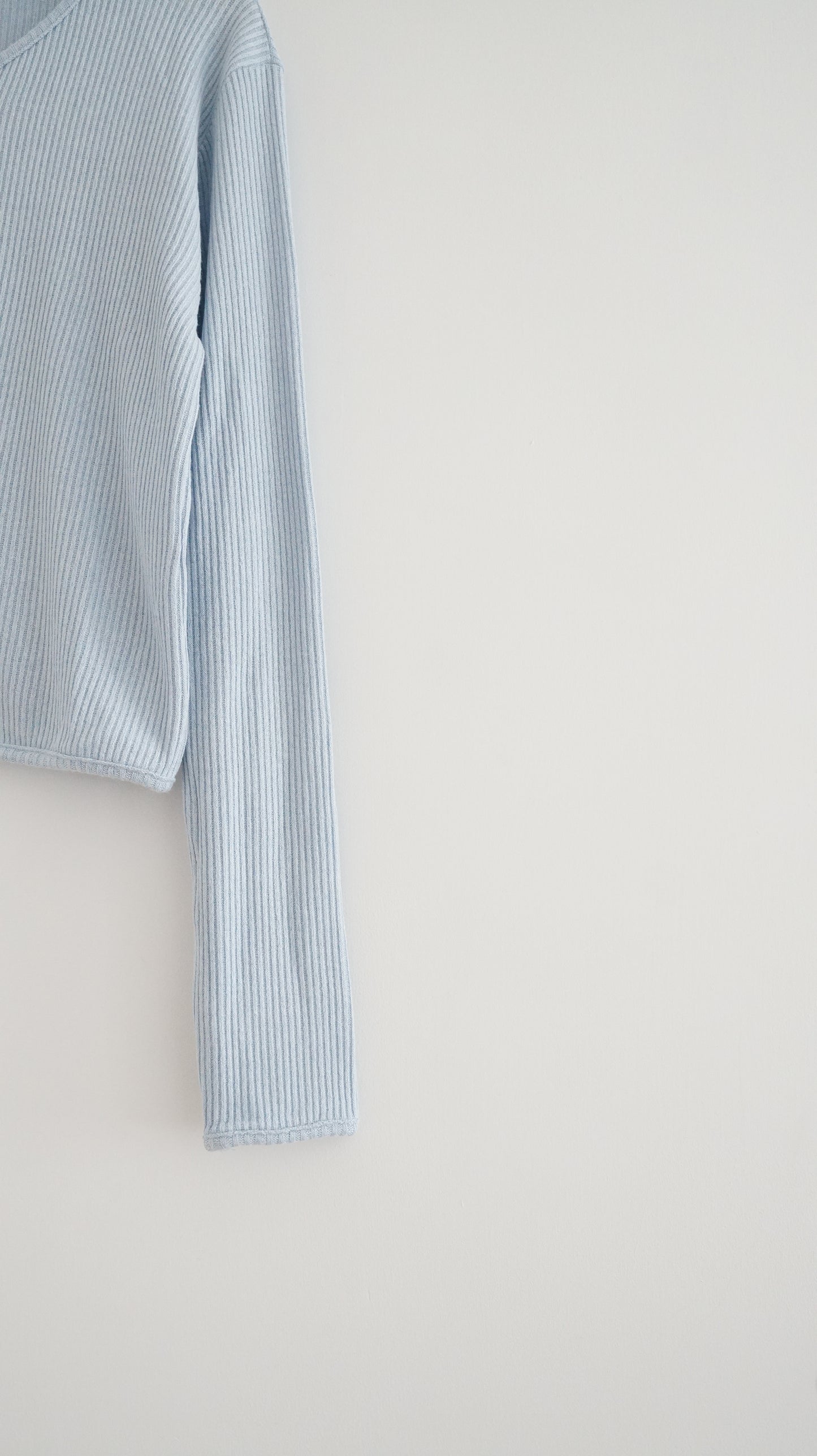 painted days cardigan in baby-blue