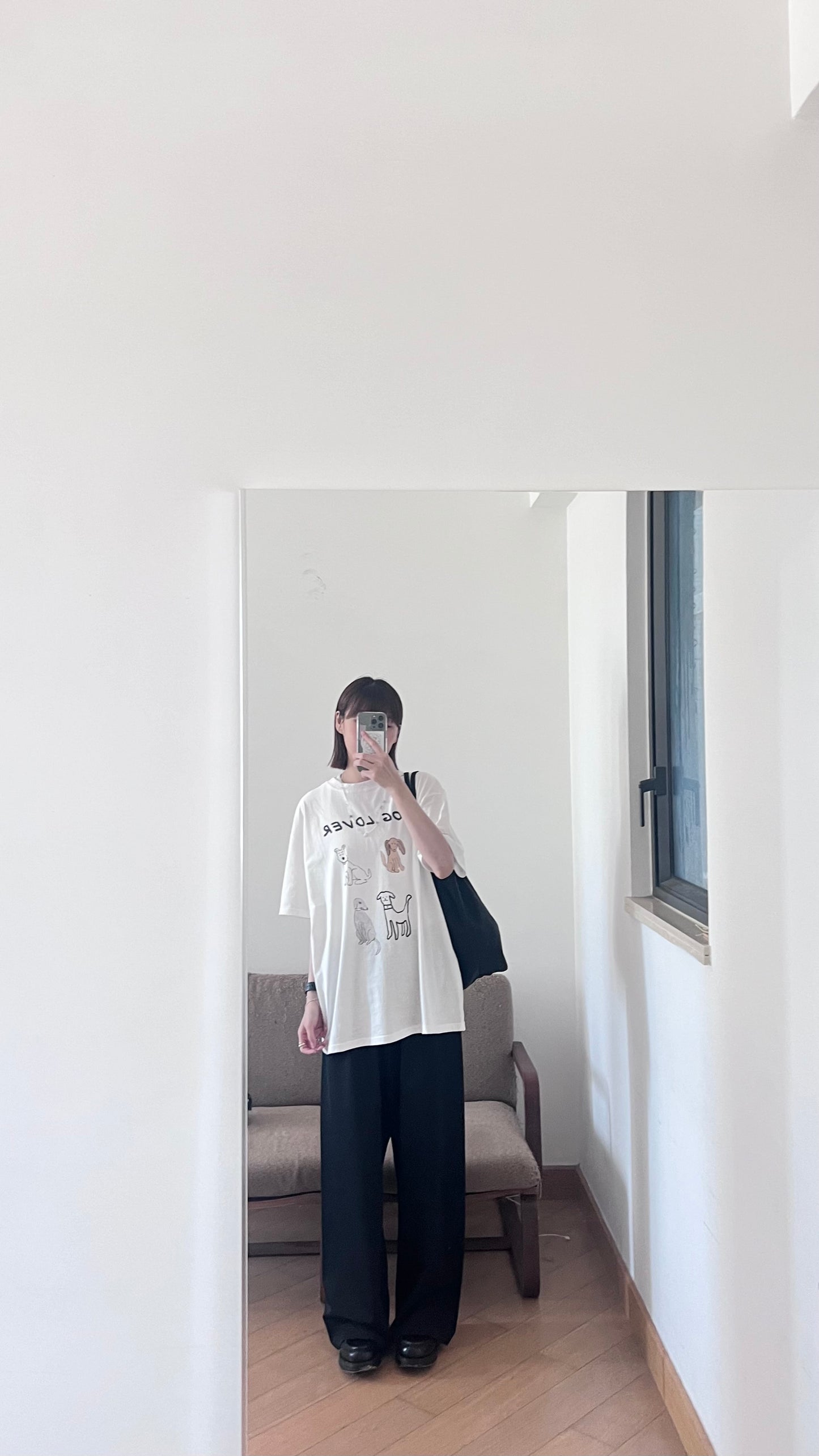 minimalist light pants in black