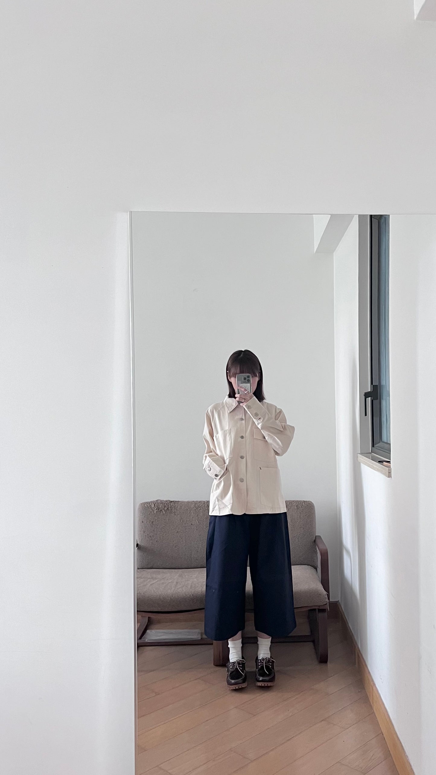 minimalist worker jacket