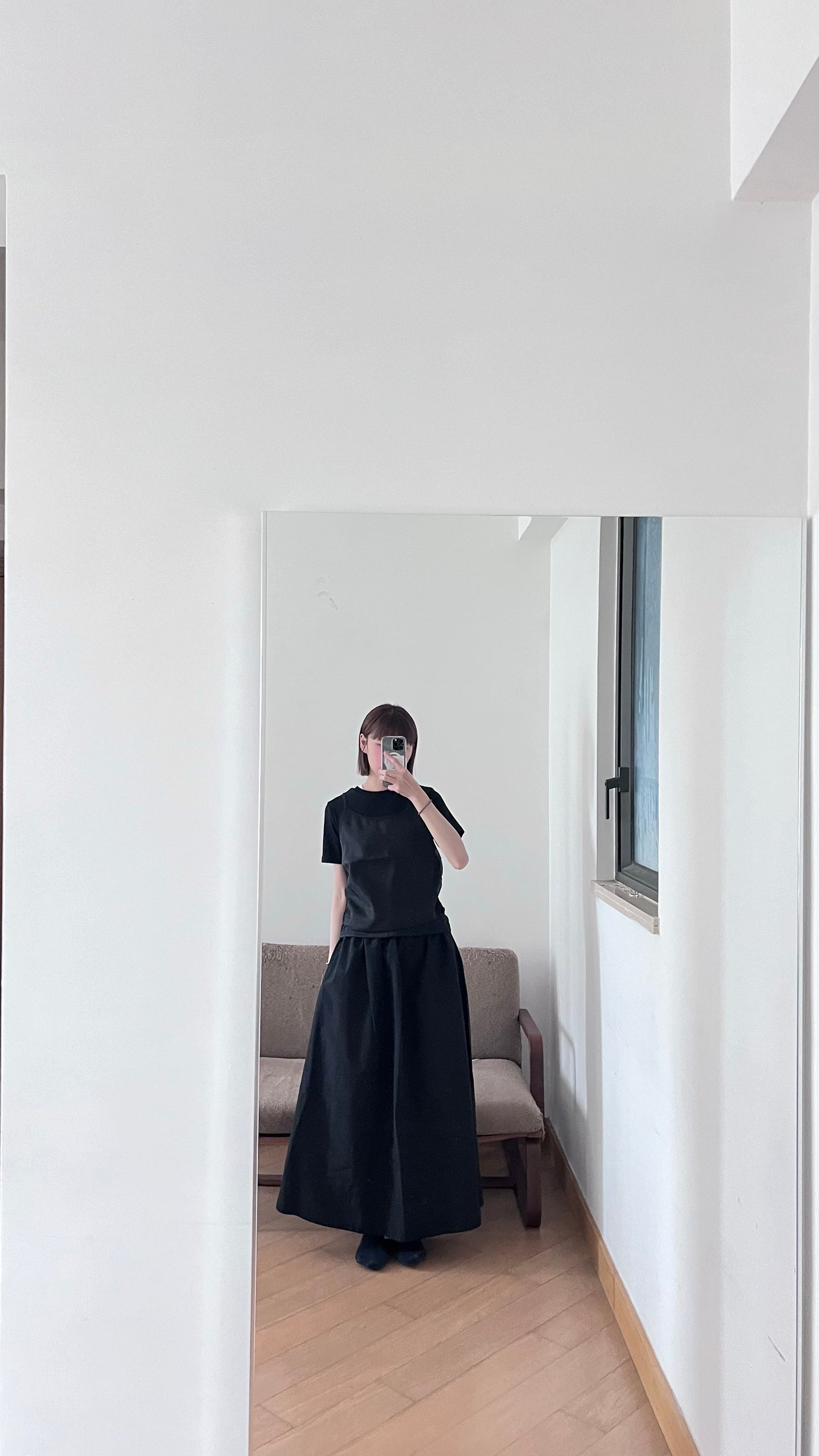 cloudy skirt in black (pre-order)