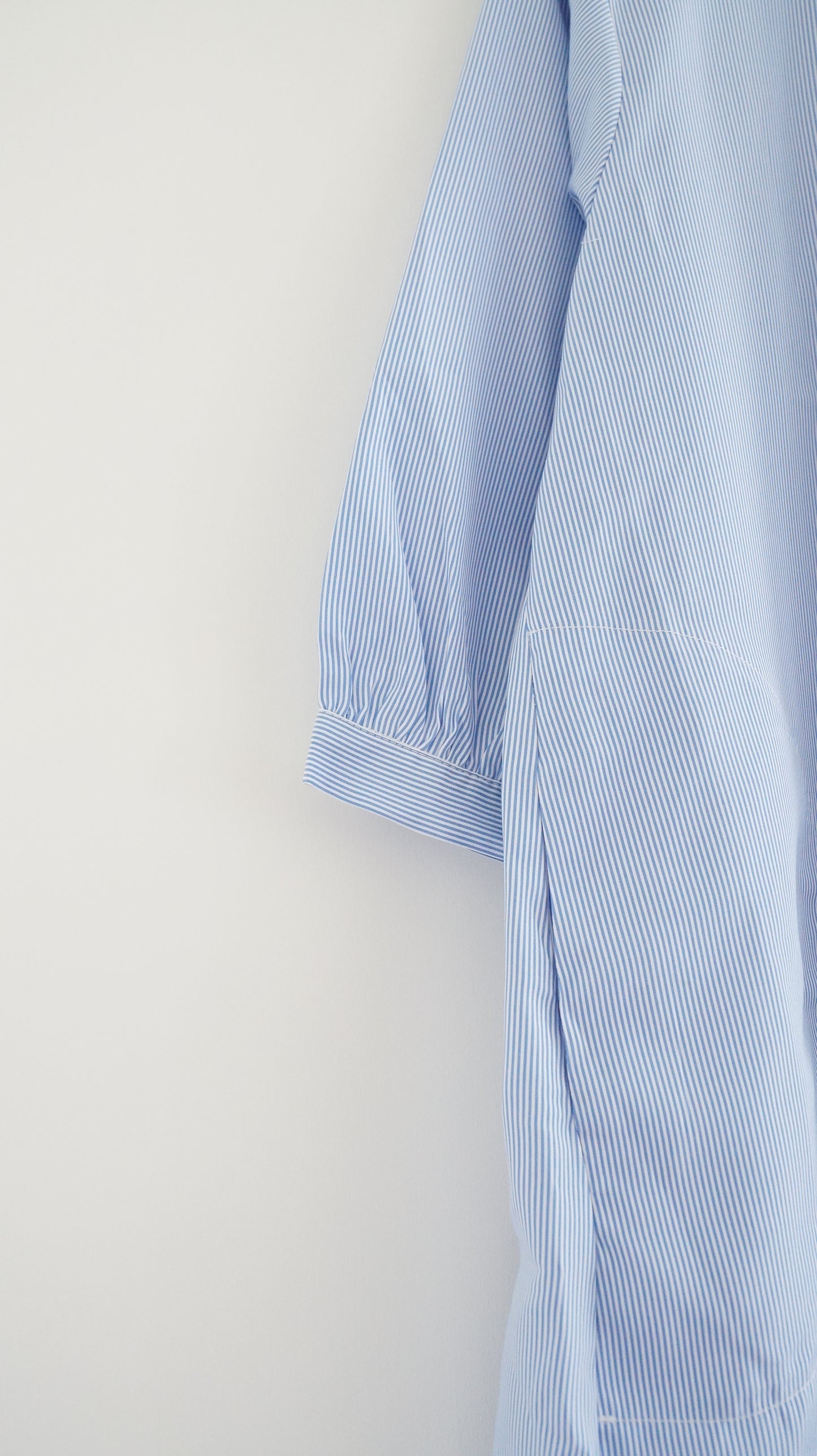 striped shirt dress in baby-blue