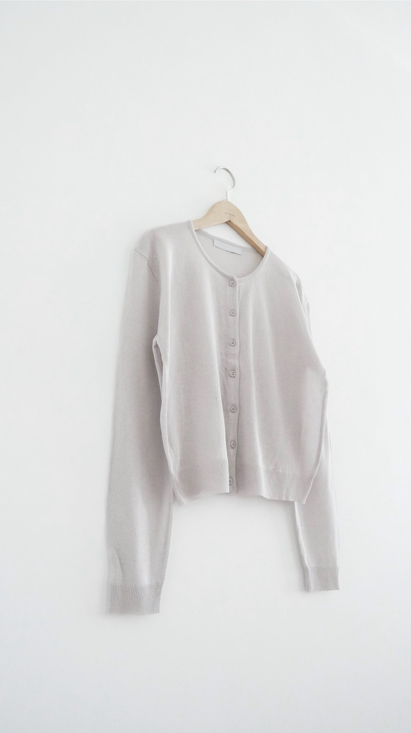 airy sheer cardigan in grey (pre-order)