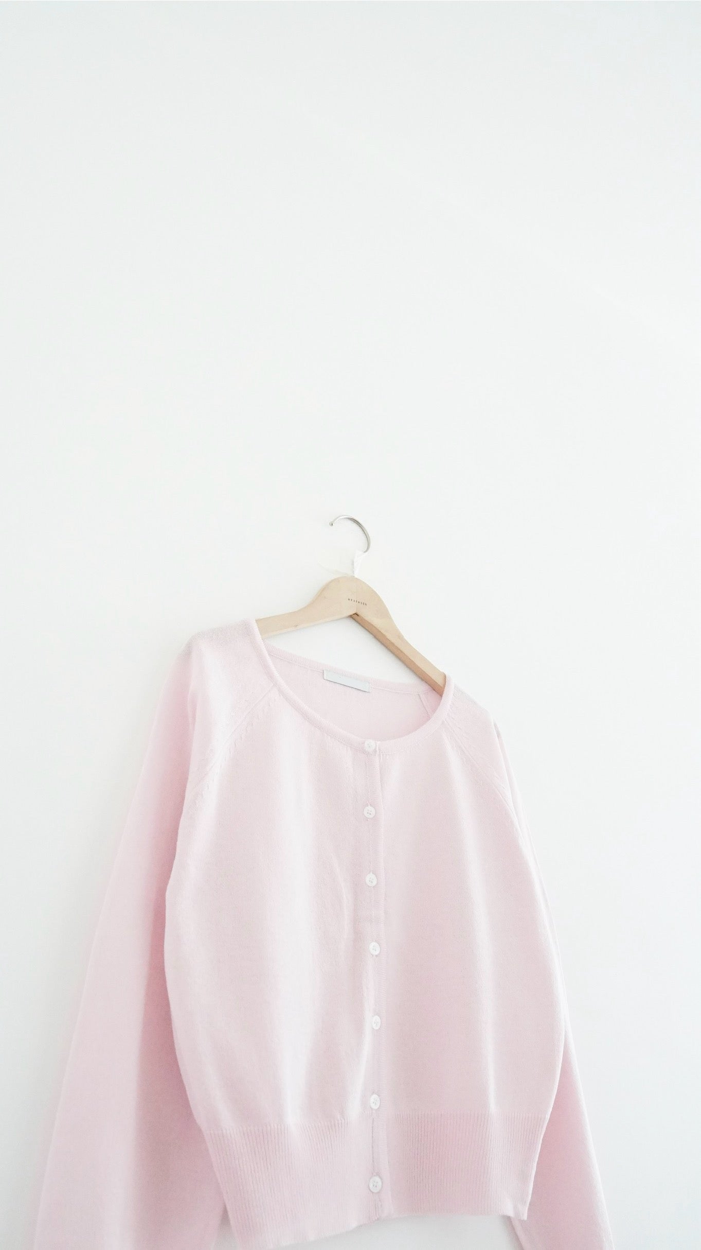refined sheer cardigan in pink (pre-order)