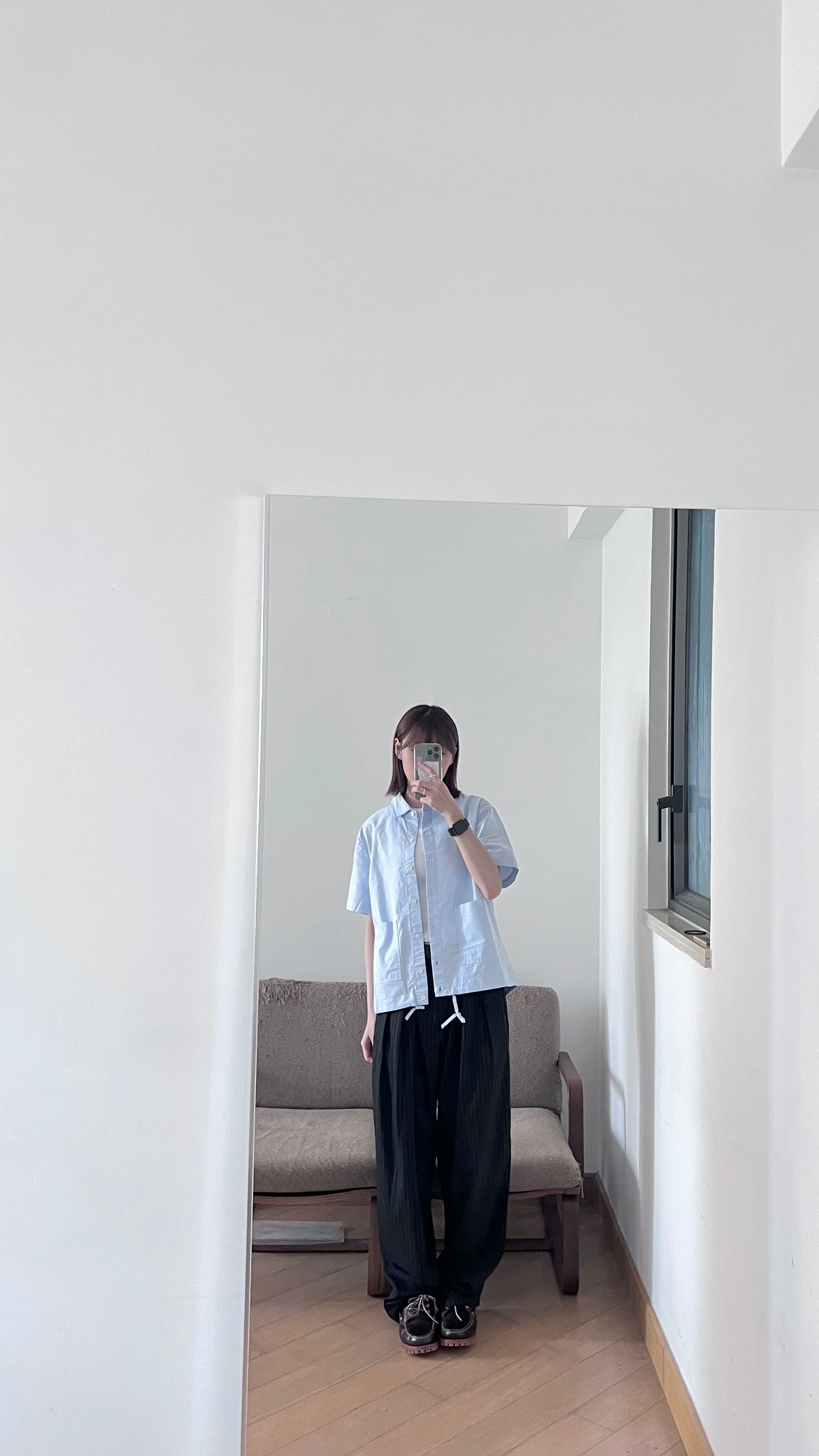 baby cotton short sleeve shirt in sora
