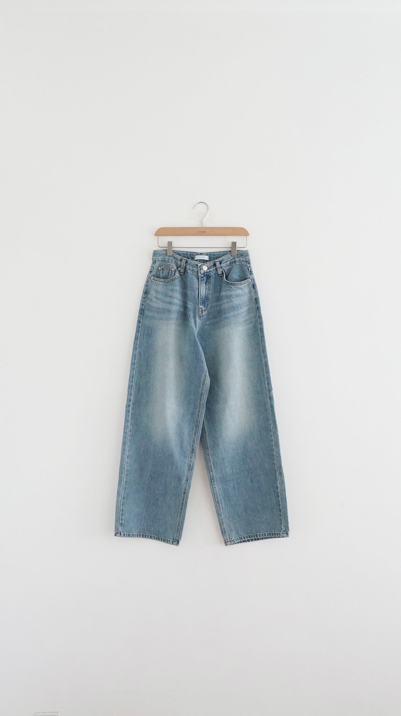 classic straight leg pants in denim
