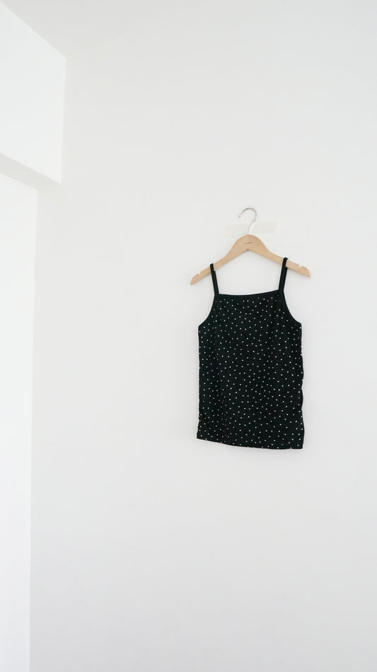 little star camisole in black