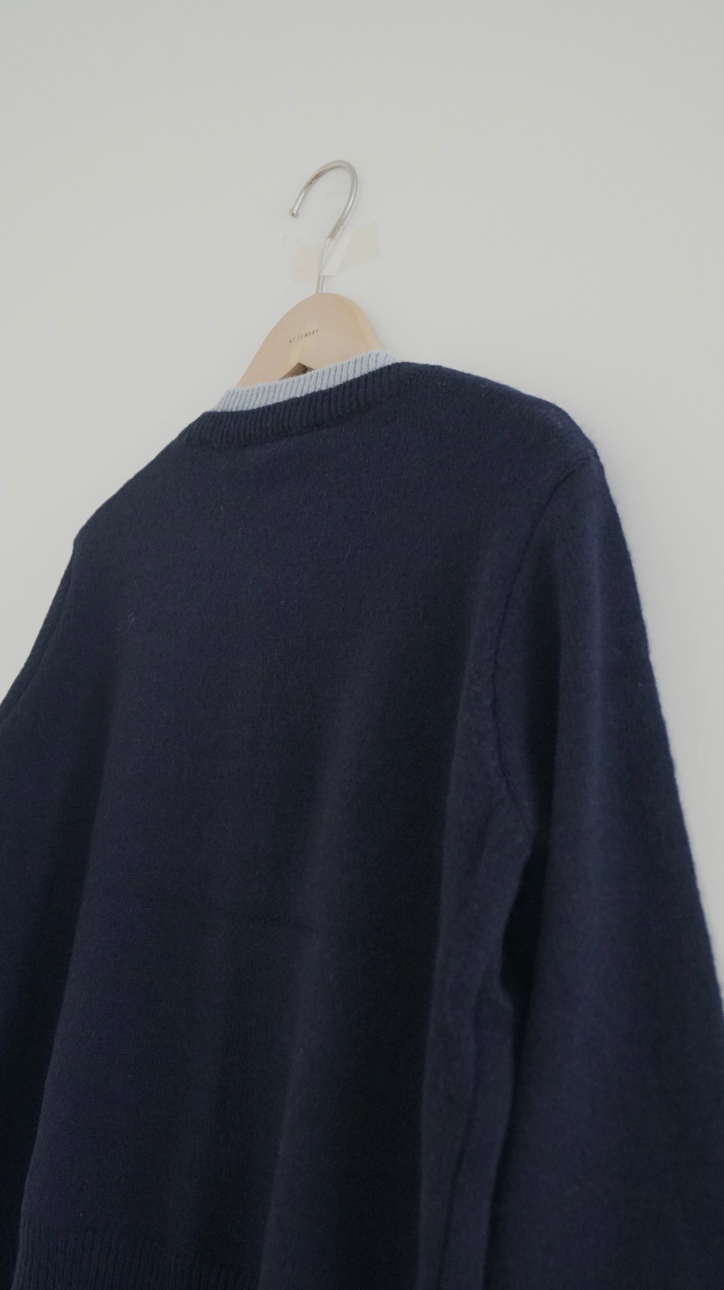 layered knit cardigan in navy (pre-order)