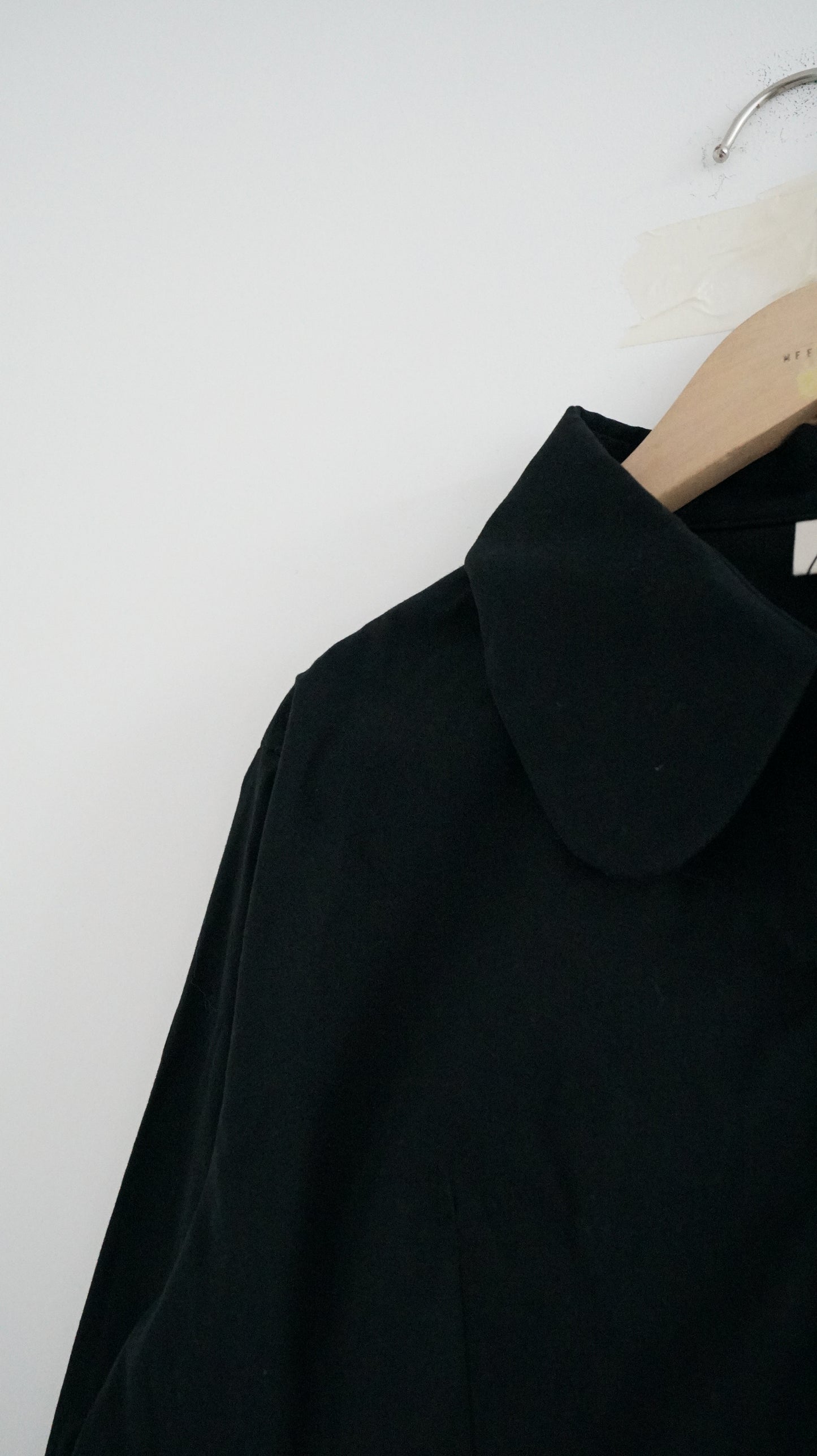 ruffle shirt dress top black