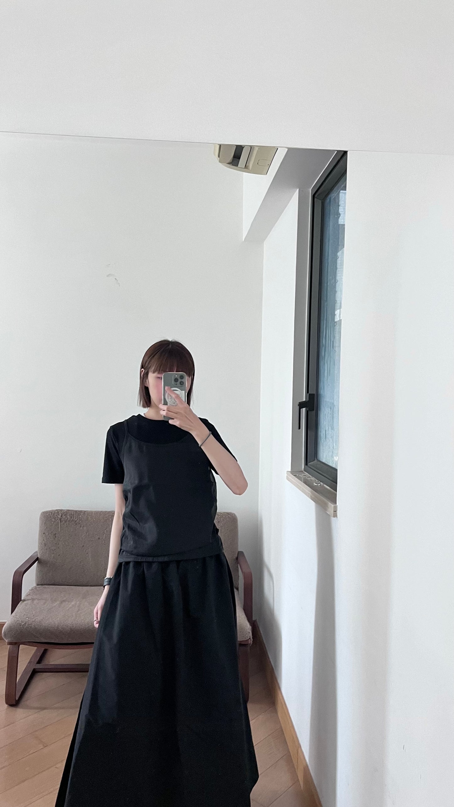 cloudy skirt in black (pre-order)