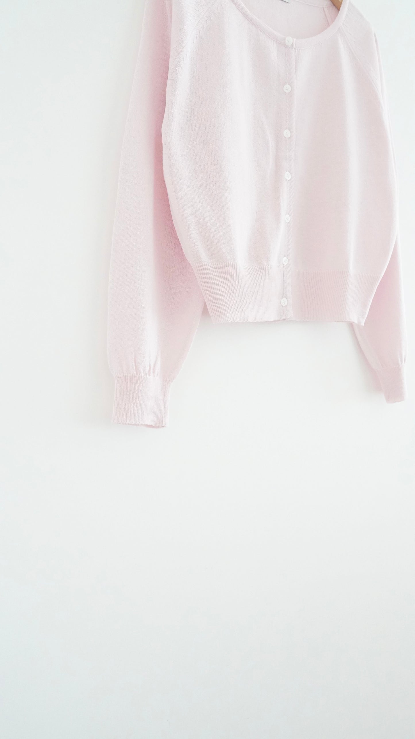 refined sheer cardigan in pink (pre-order)