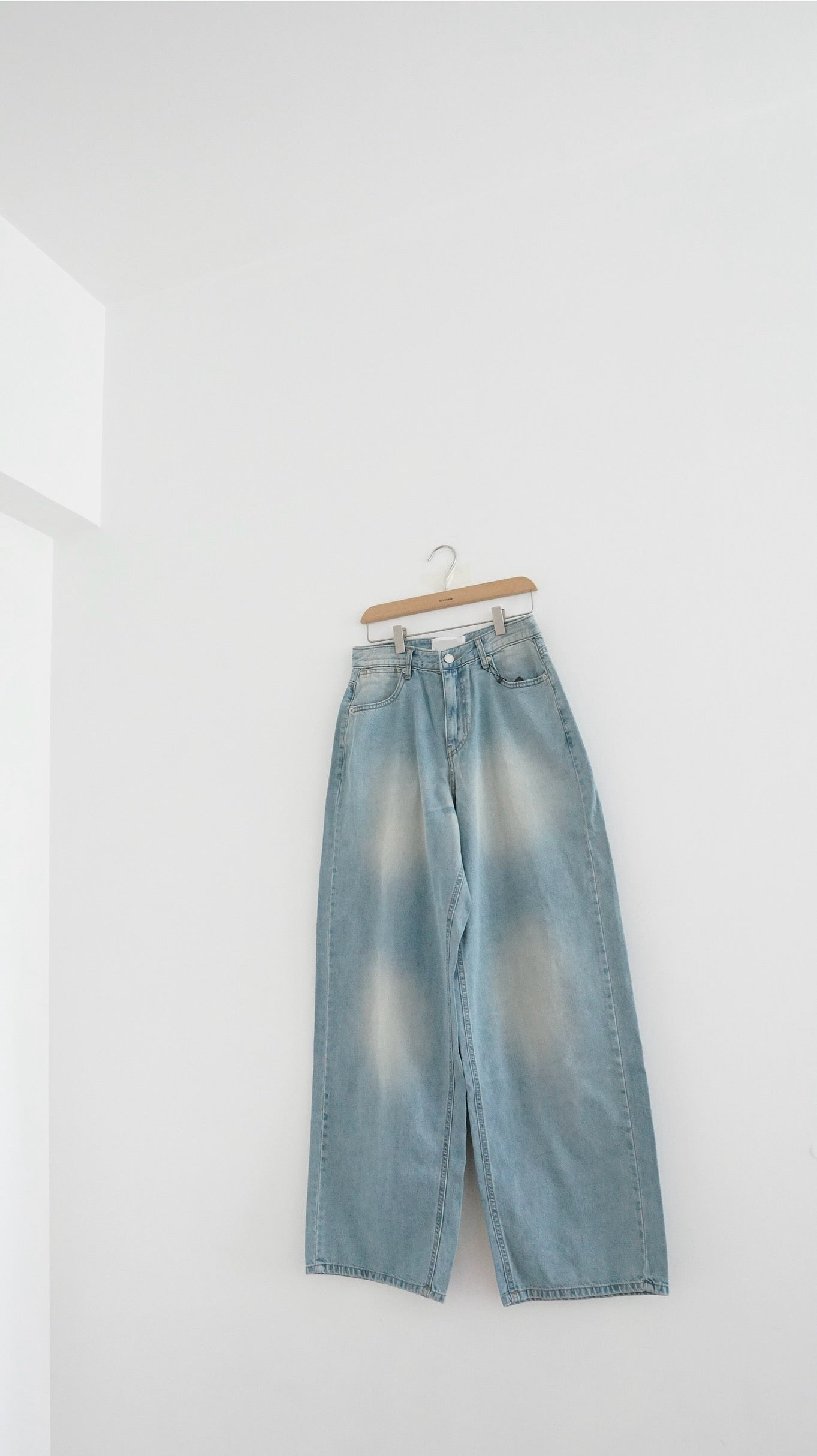 washed denim pants(S/M)