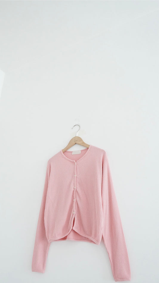 painted days cardigan in pink
