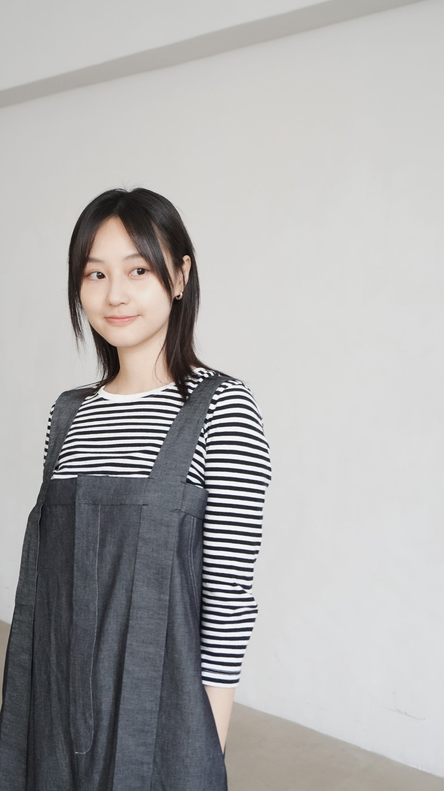 ikee unwashed denim dress