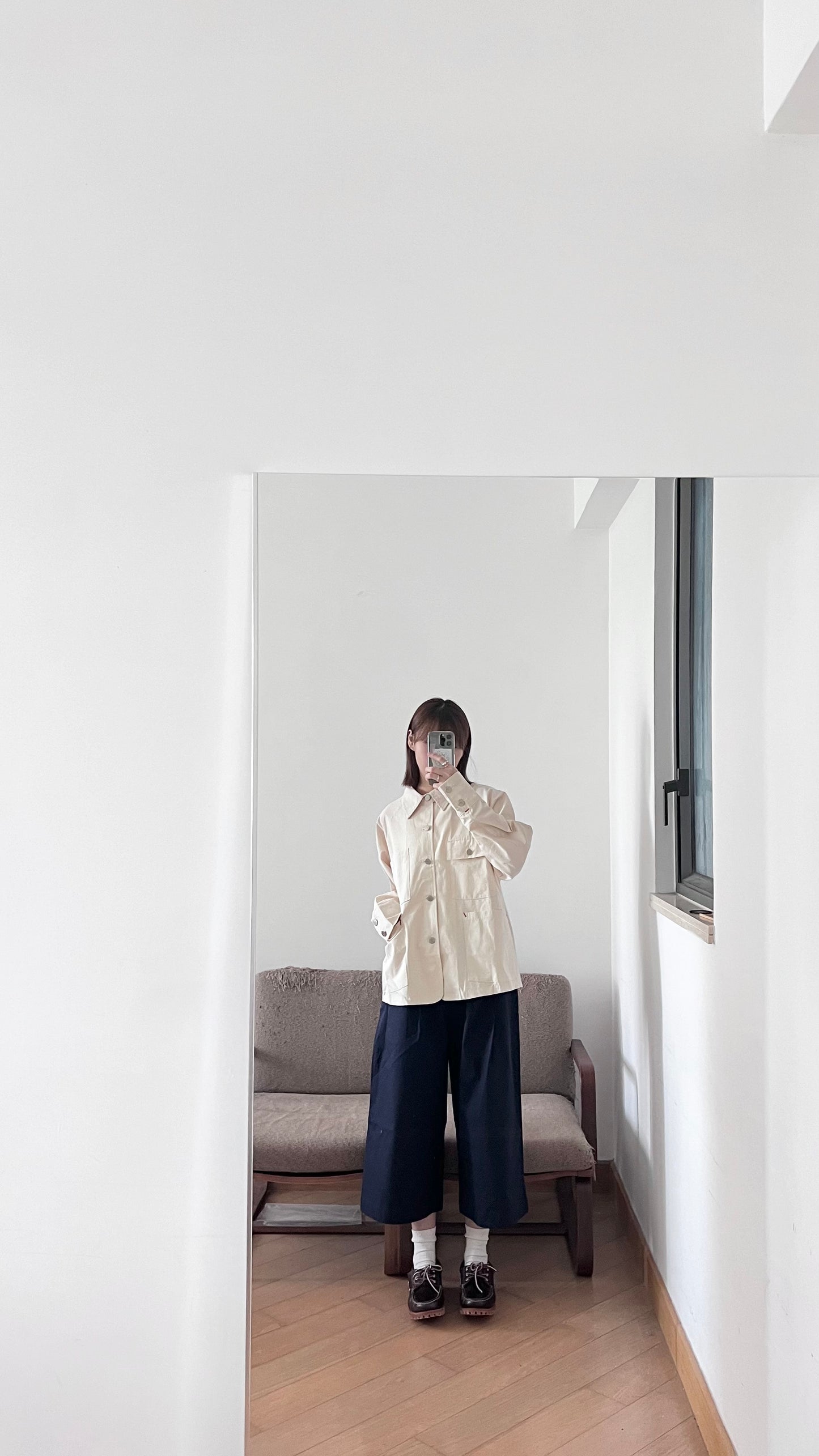 minimalist worker jacket