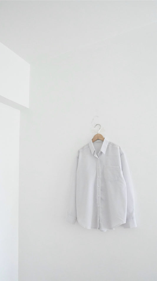 plain sheer shirt in dust