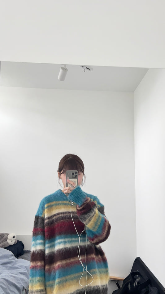 soren oversized sweater in lake blue (pre-order)