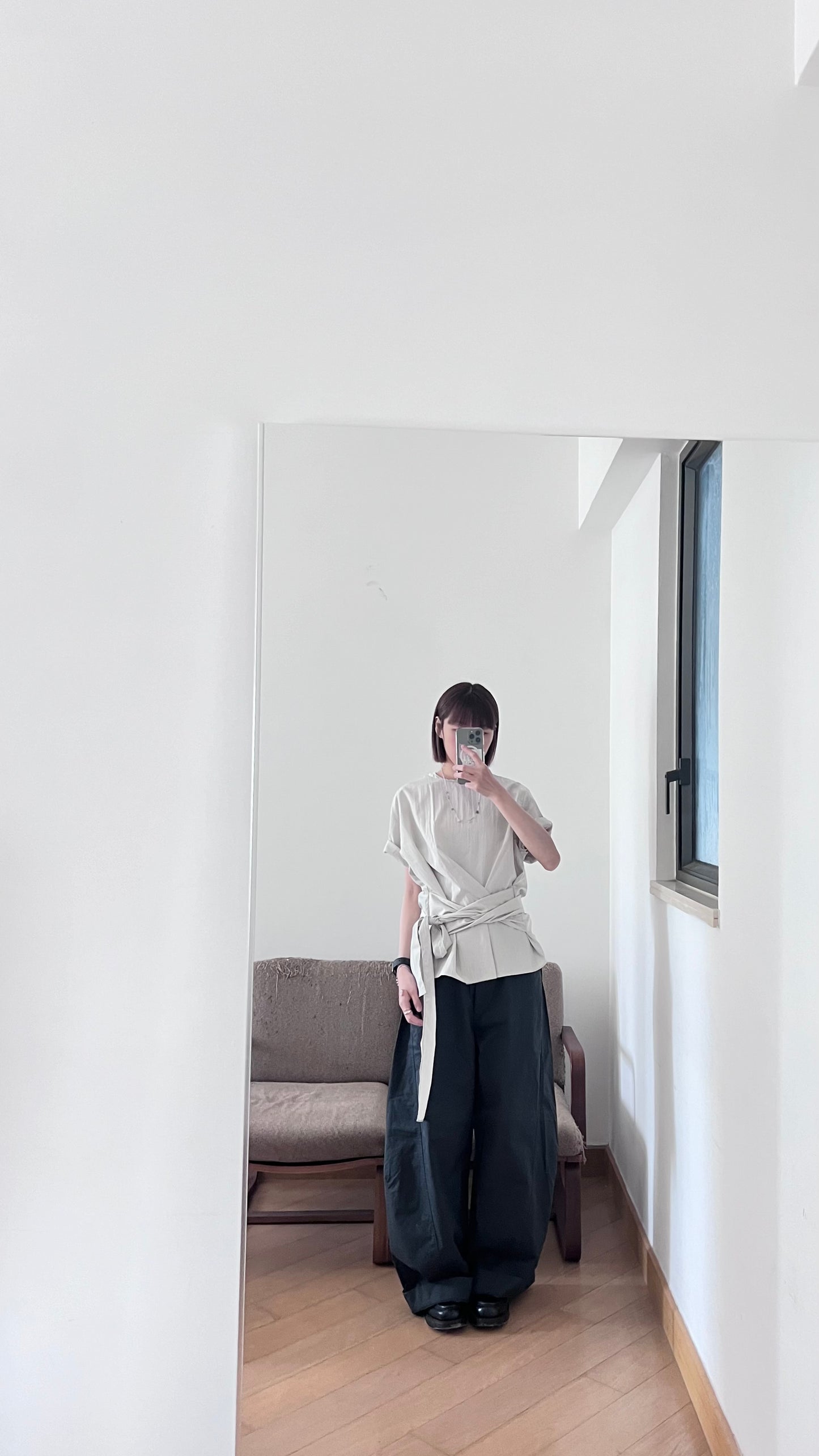 light cocoon pants in charcoal (pre-order)