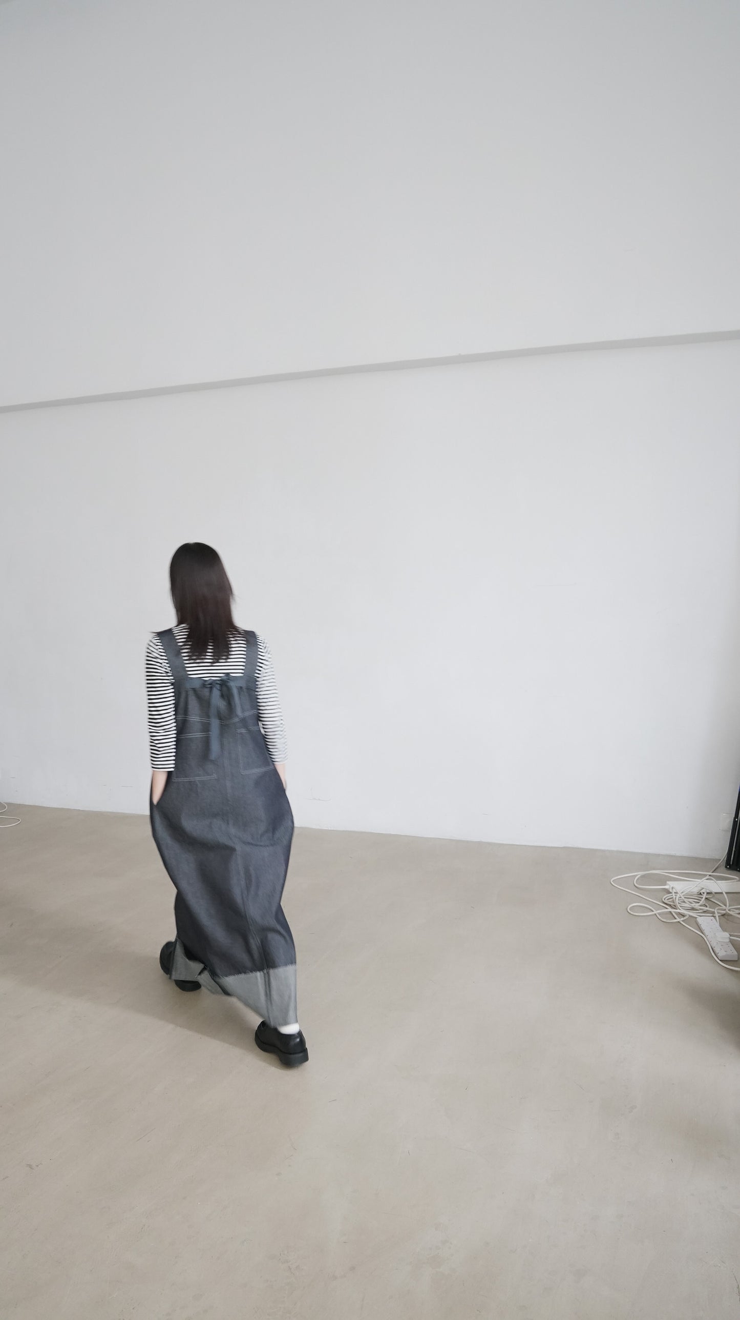 ikee unwashed denim dress