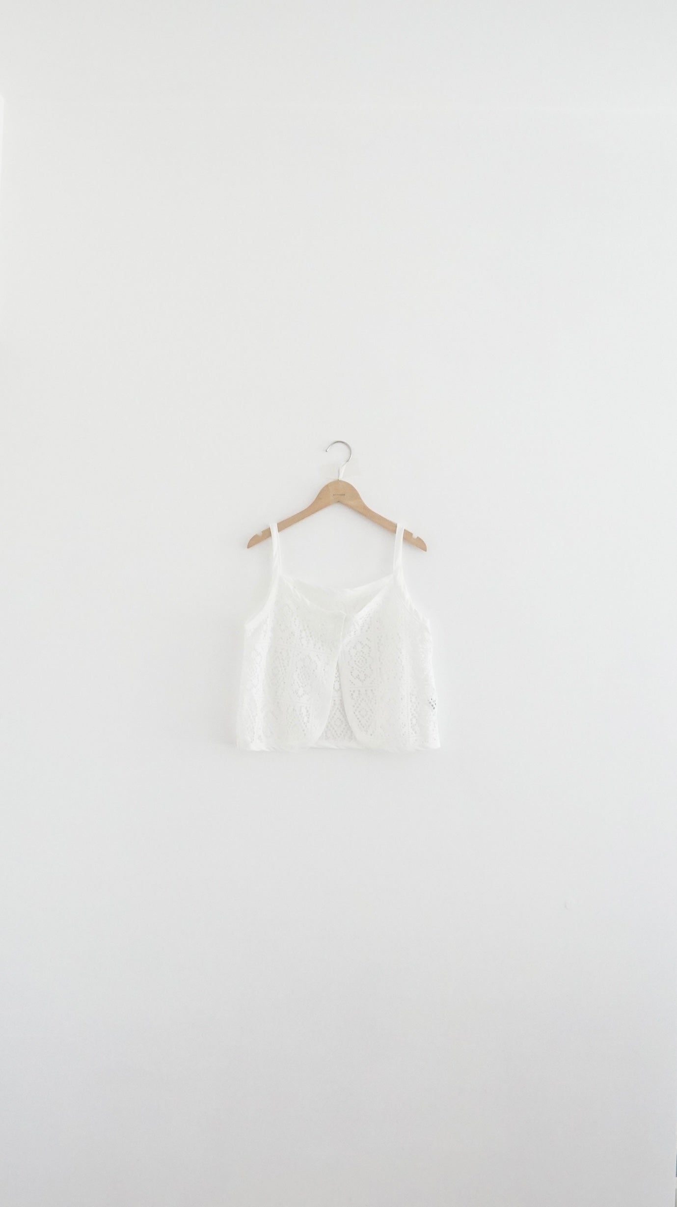 bloomwork overlay vest in white (pre-order)