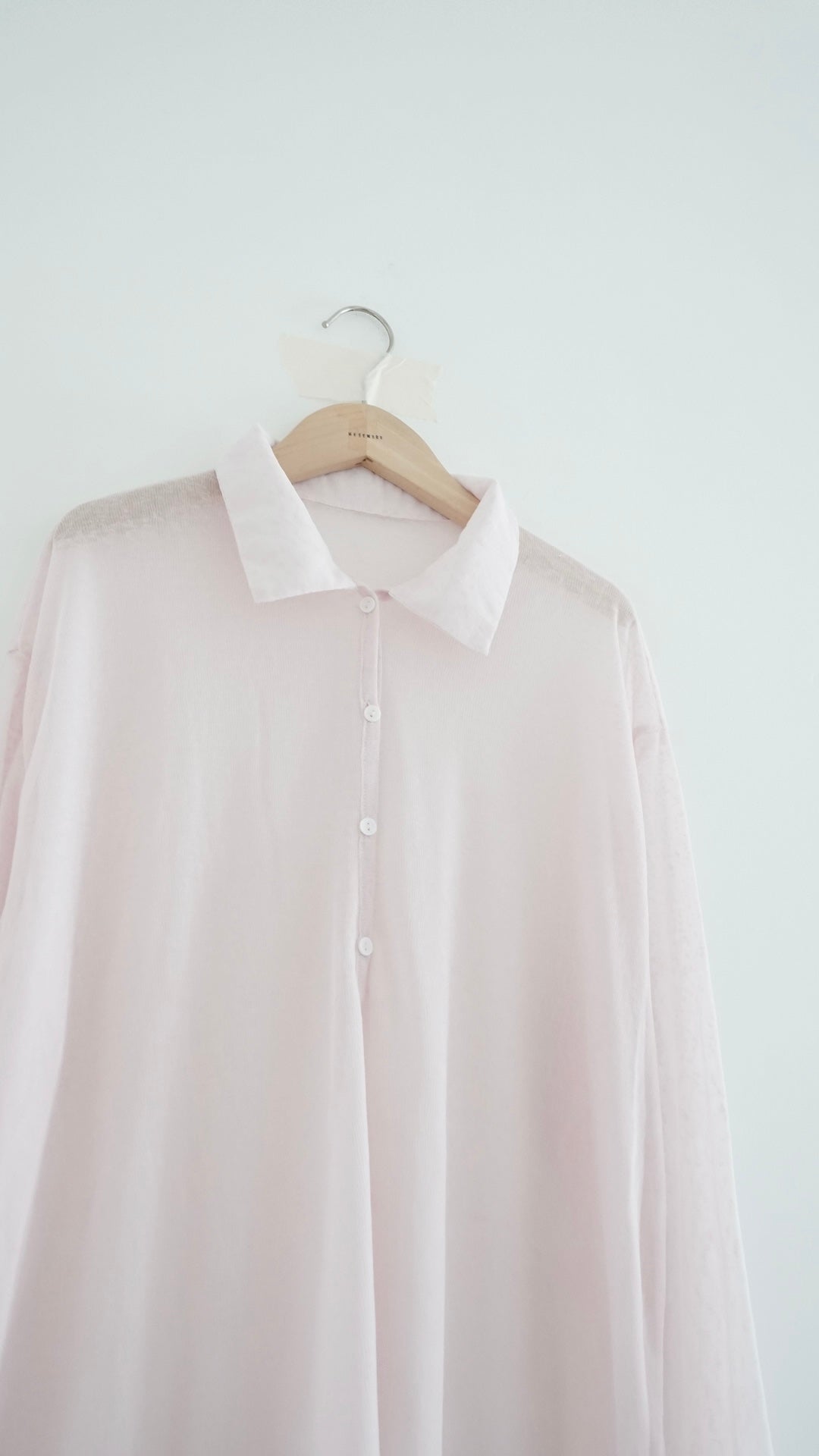 velor sheer polo shirt in pink (pre-order)