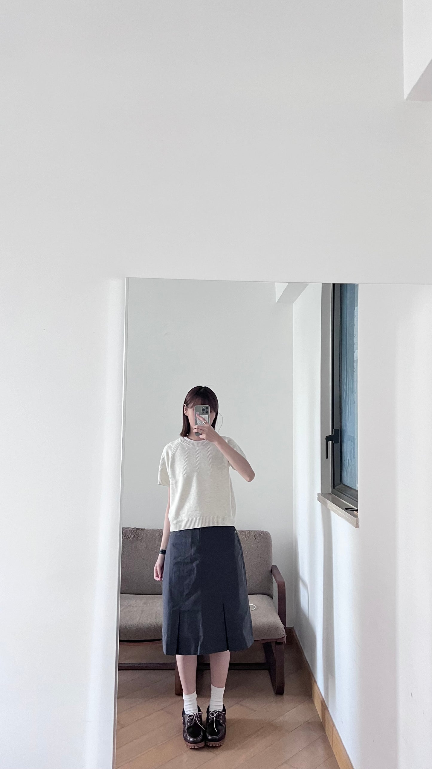 vintage sweater in ivory