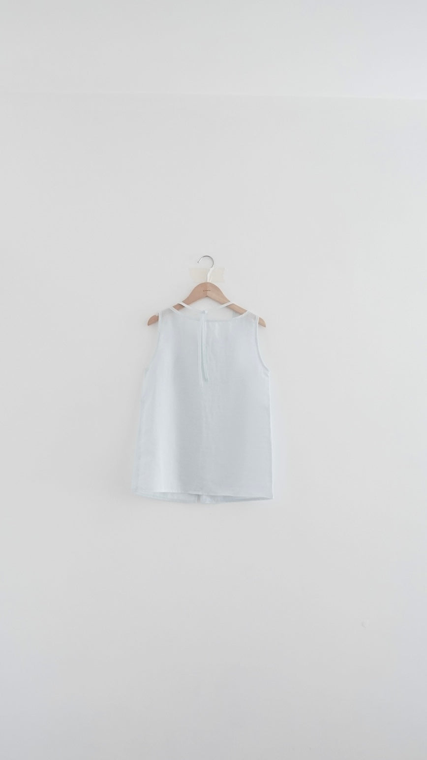 pearl sheer layering top set in sora (pre-order)