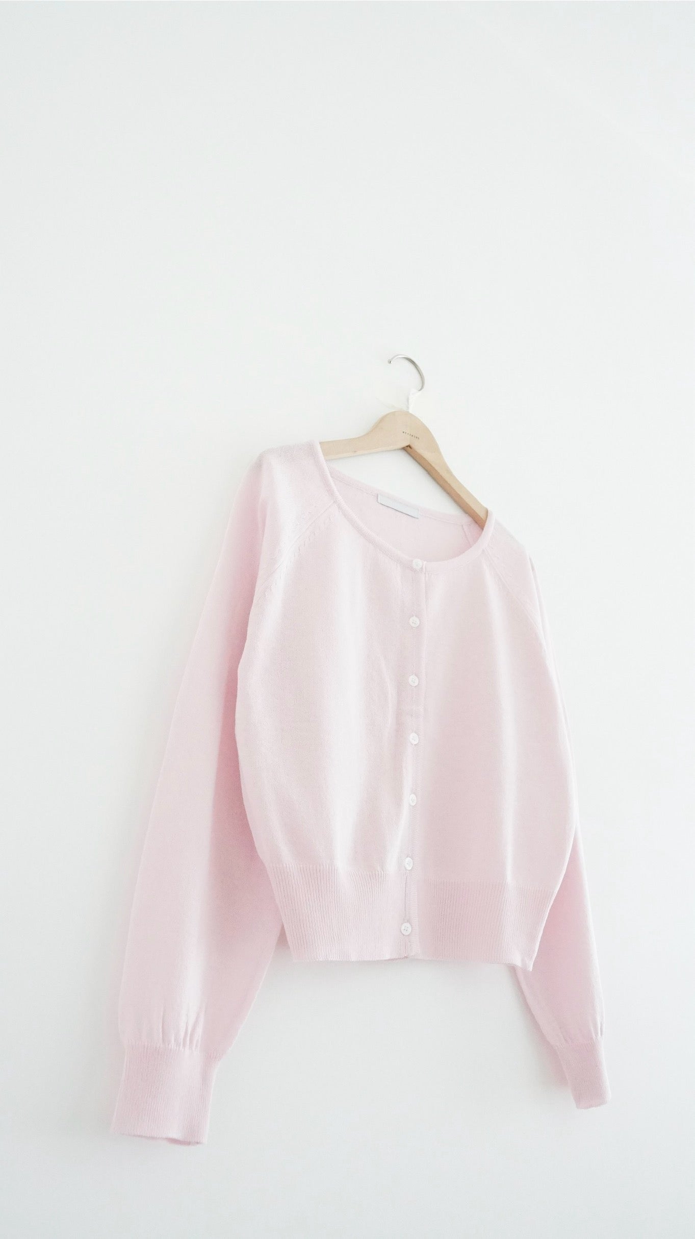refined sheer cardigan in pink (pre-order)