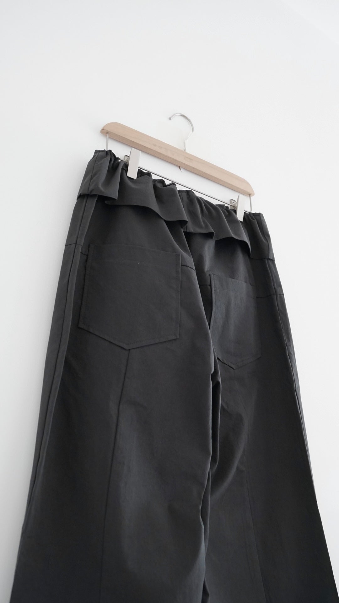 voss high end low waist vintage pants in charcoal (pre-order)