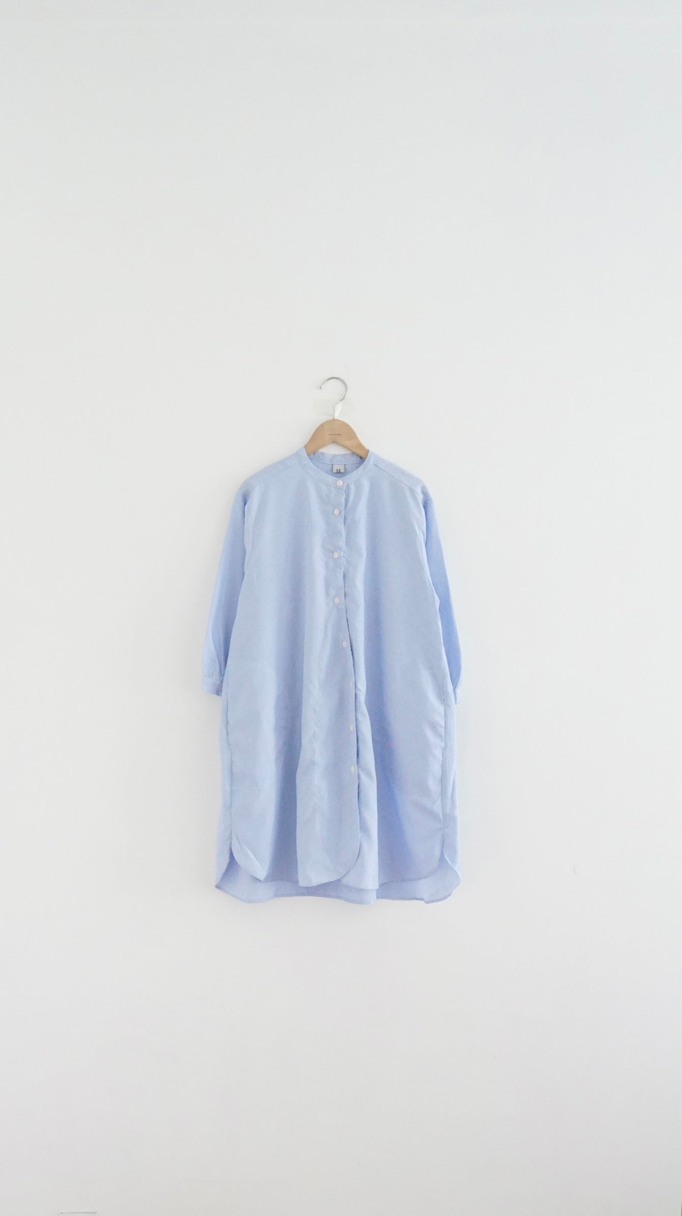 striped shirt dress in baby-blue